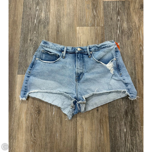 Shorts By Good American In Blue Denim, Size: 8