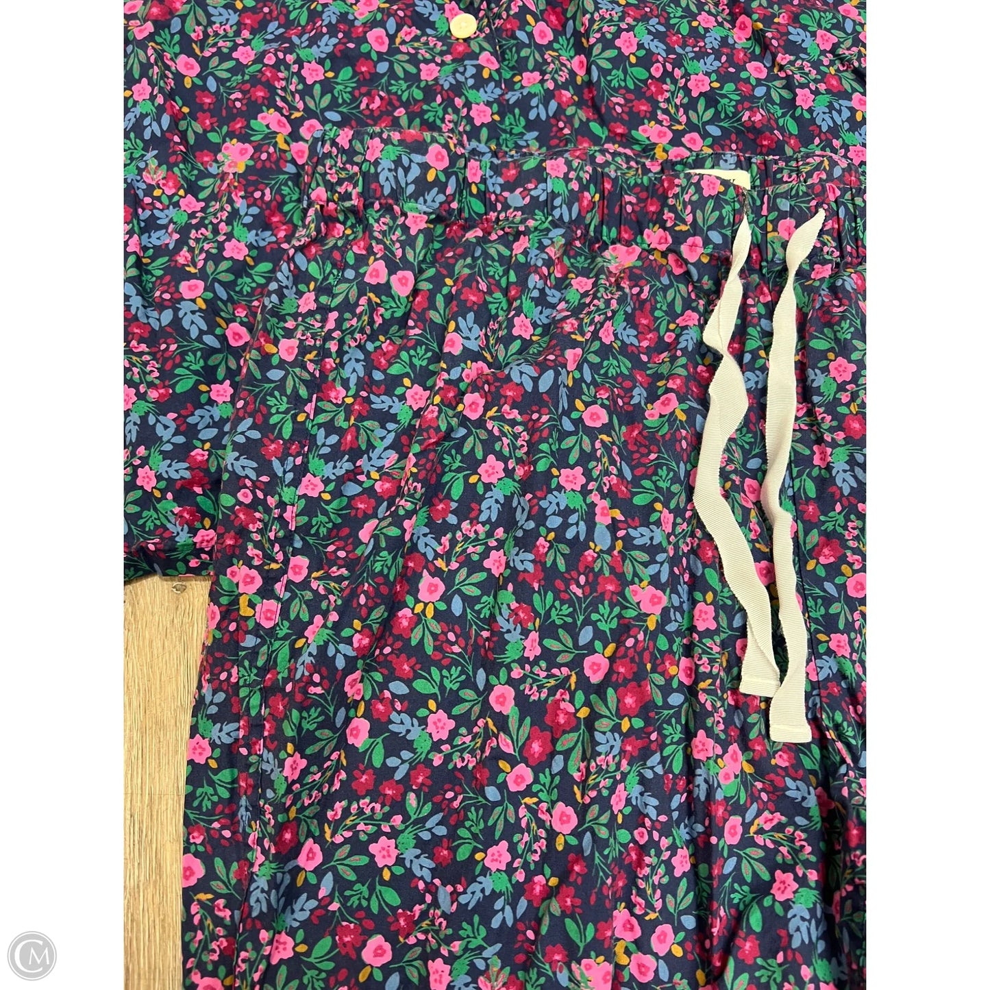 Pajamas 2pc By J. Crew In Floral Print, Size: L