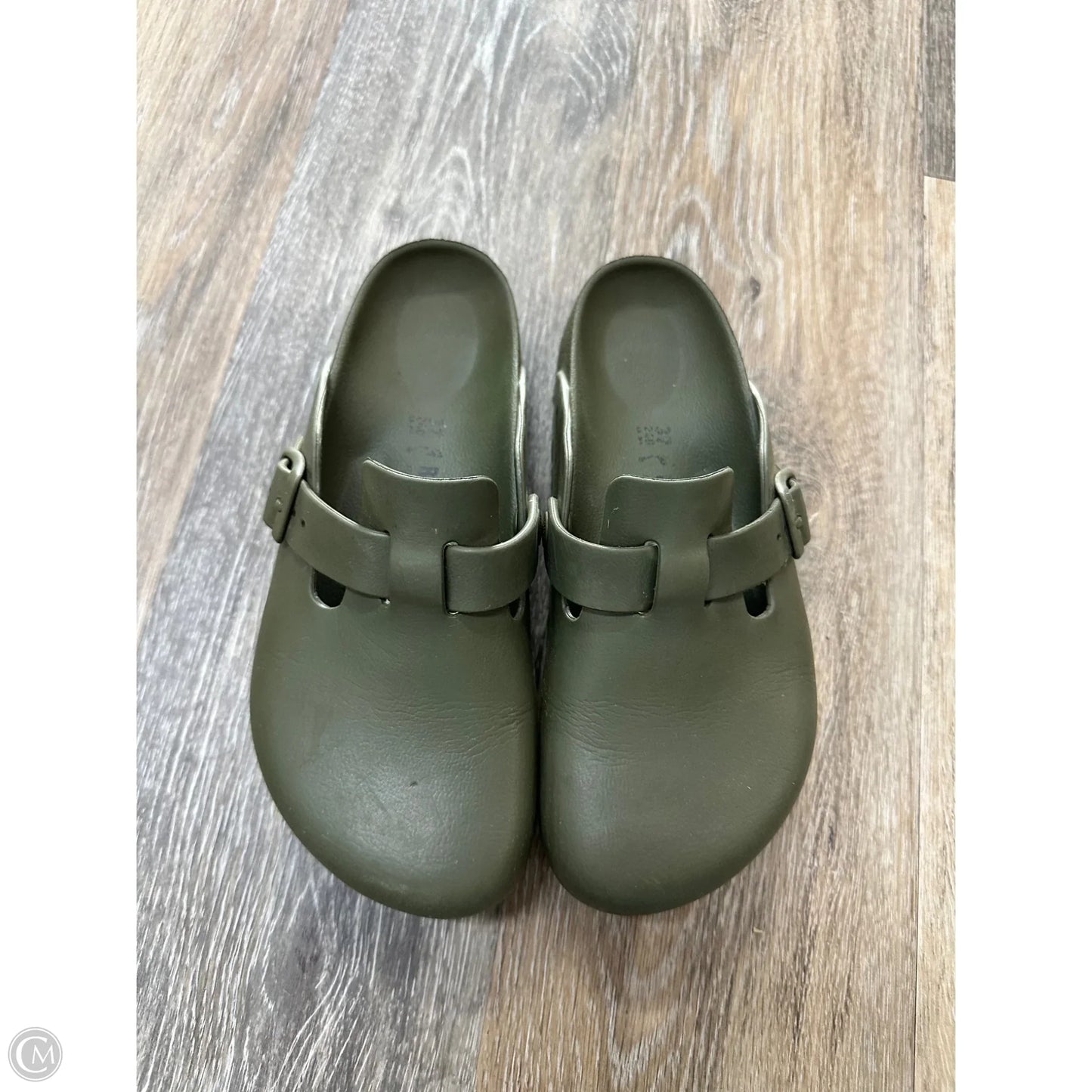 Shoes Flats By Birkenstock In Green, Size: 6.5