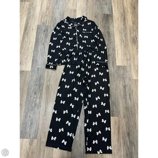 Pajamas Designer By Kate Spade In Black & Cream, Size: L