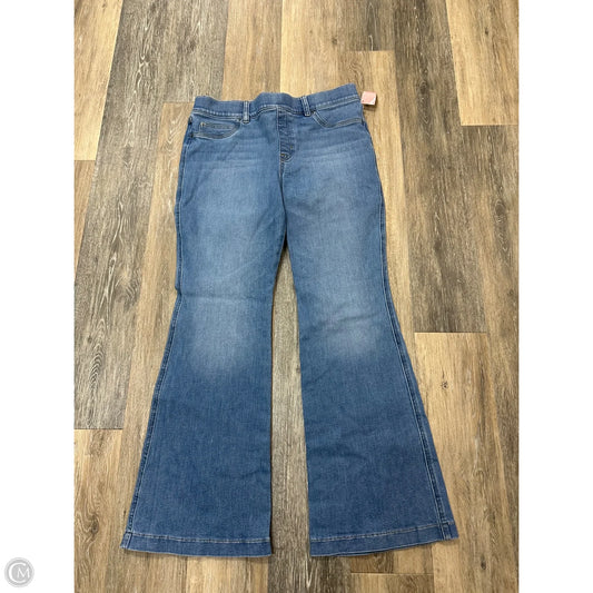 Jeans Flared By Spanx In Blue Denim, Size: Xl