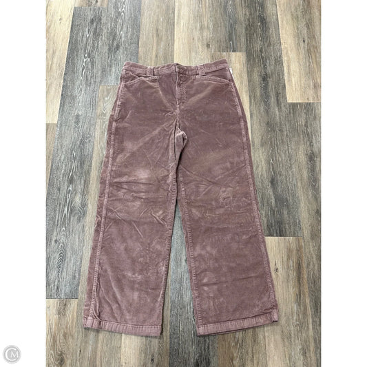 Pants Corduroy By Madewell In Purple, Size: 14