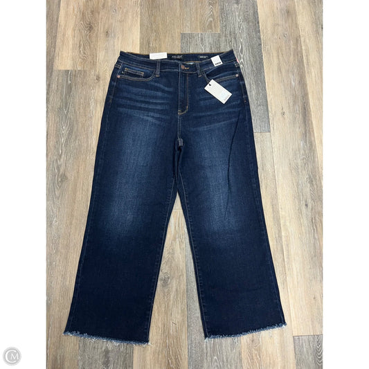 Jeans Wide Leg By Judy Blue In Blue Denim, Size: 14