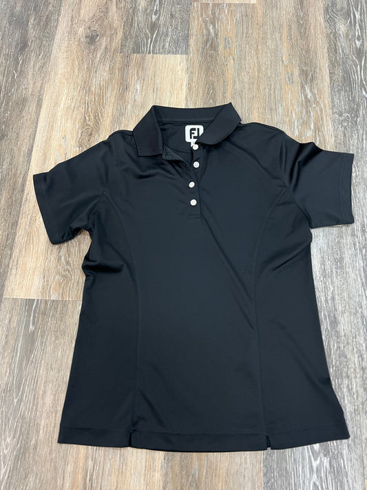 Black Athletic Top Short Sleeve FOOTJOY , Size S