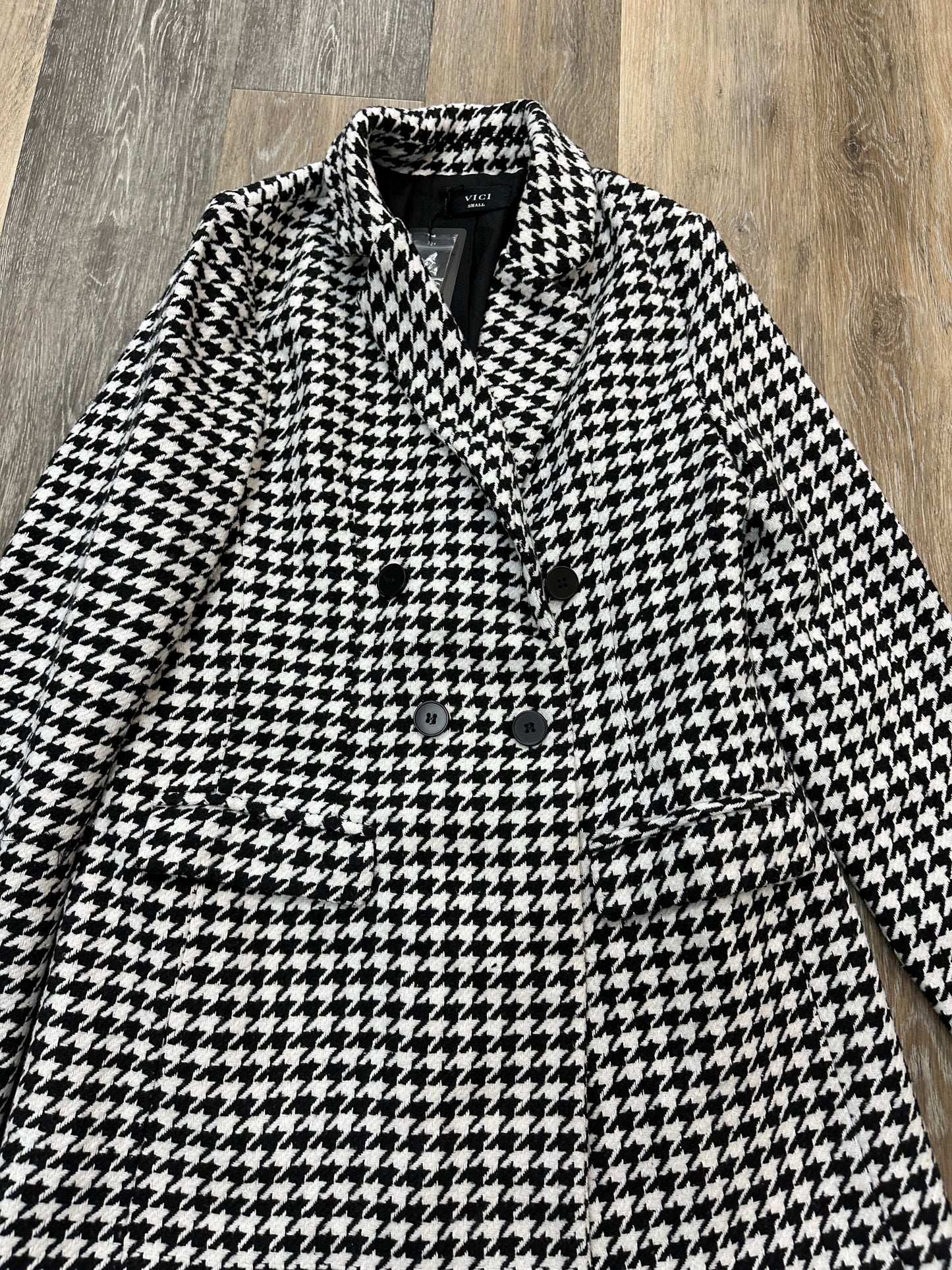 Coat Peacoat By Vici In Black & White, Size: S