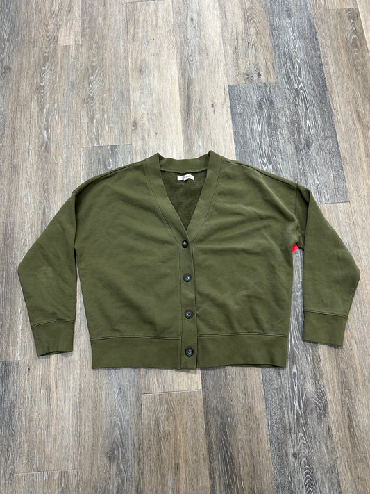 Green Sweater Cardigan Madewell, Size S