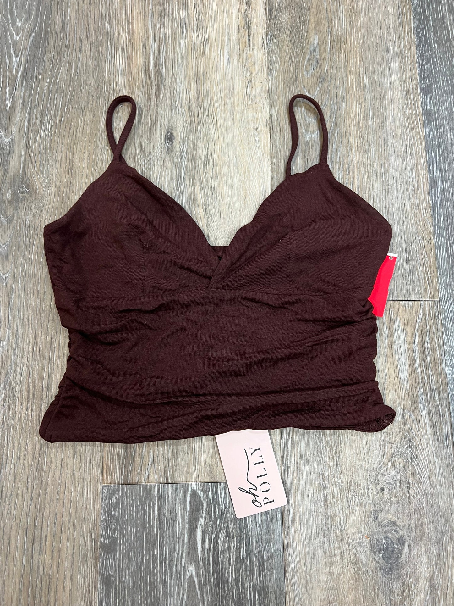 Brown Tank Top Oh Polly, Size S
