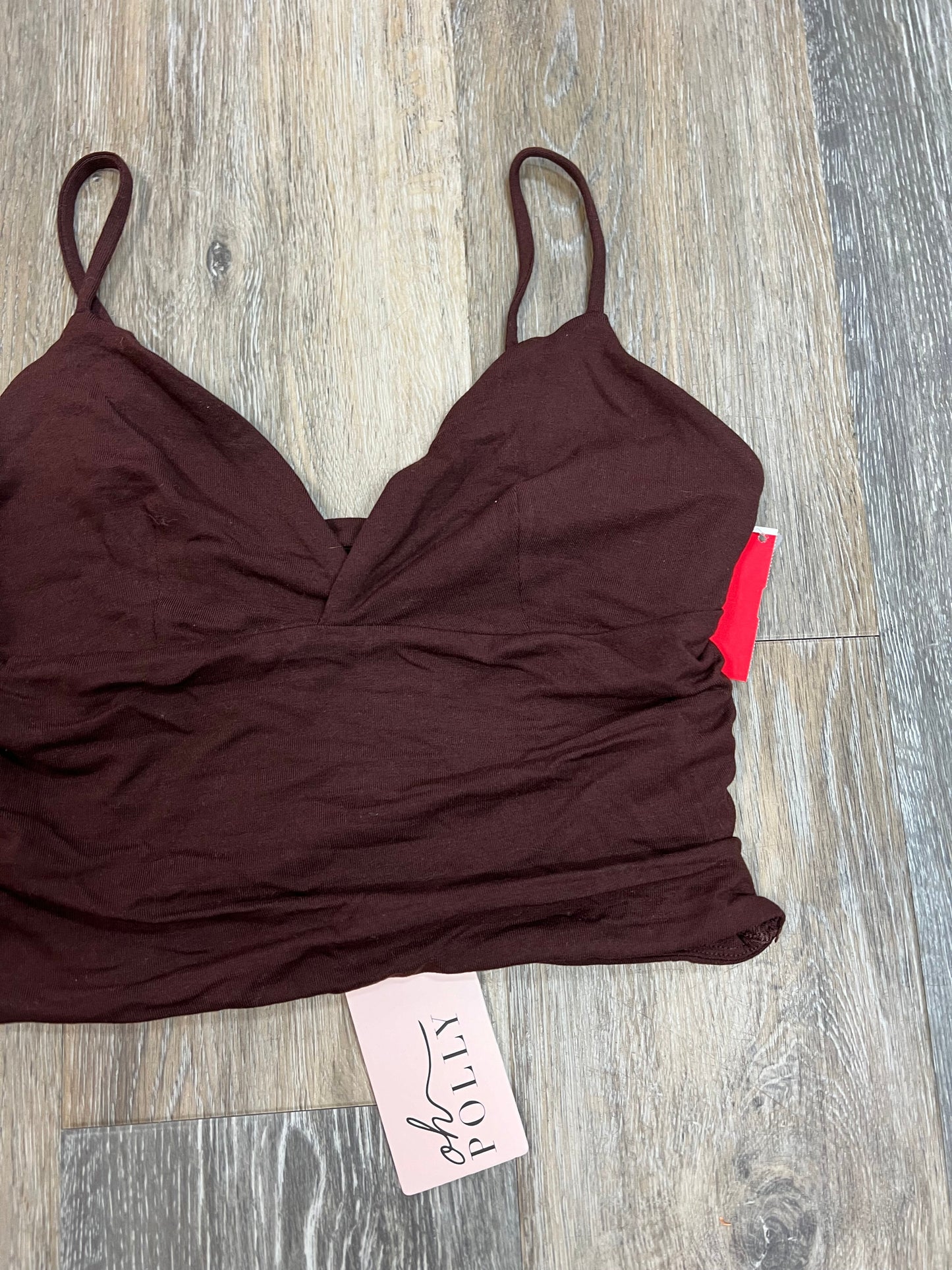 Brown Tank Top Oh Polly, Size S