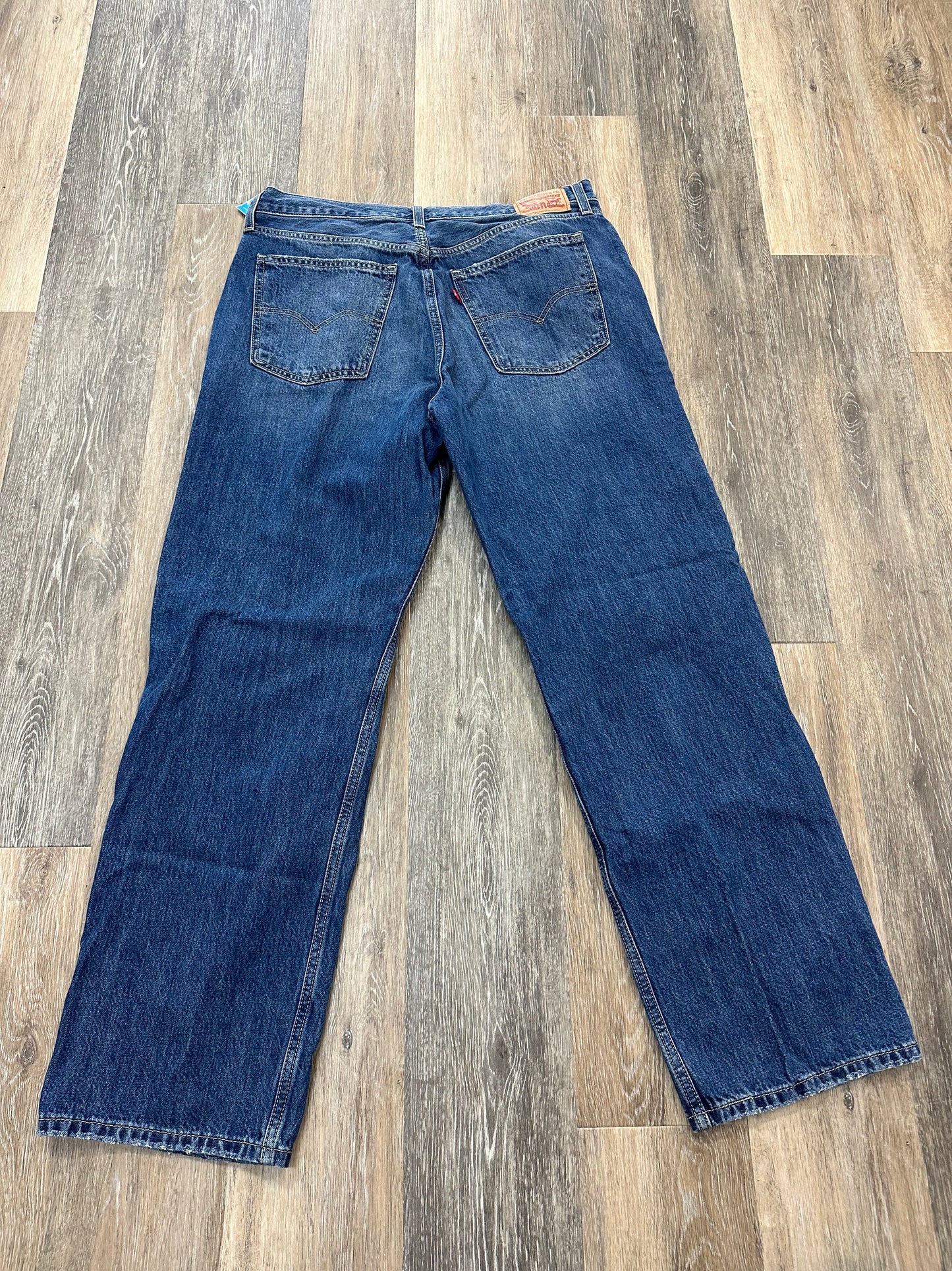 Blue Denim Jeans Straight Levis, Size 14