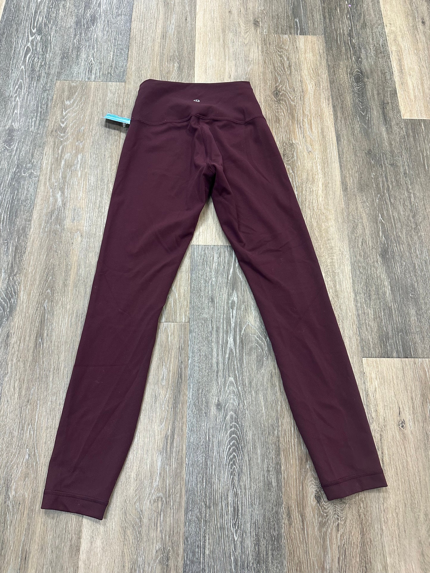 Red Athletic Leggings Lululemon Size:4