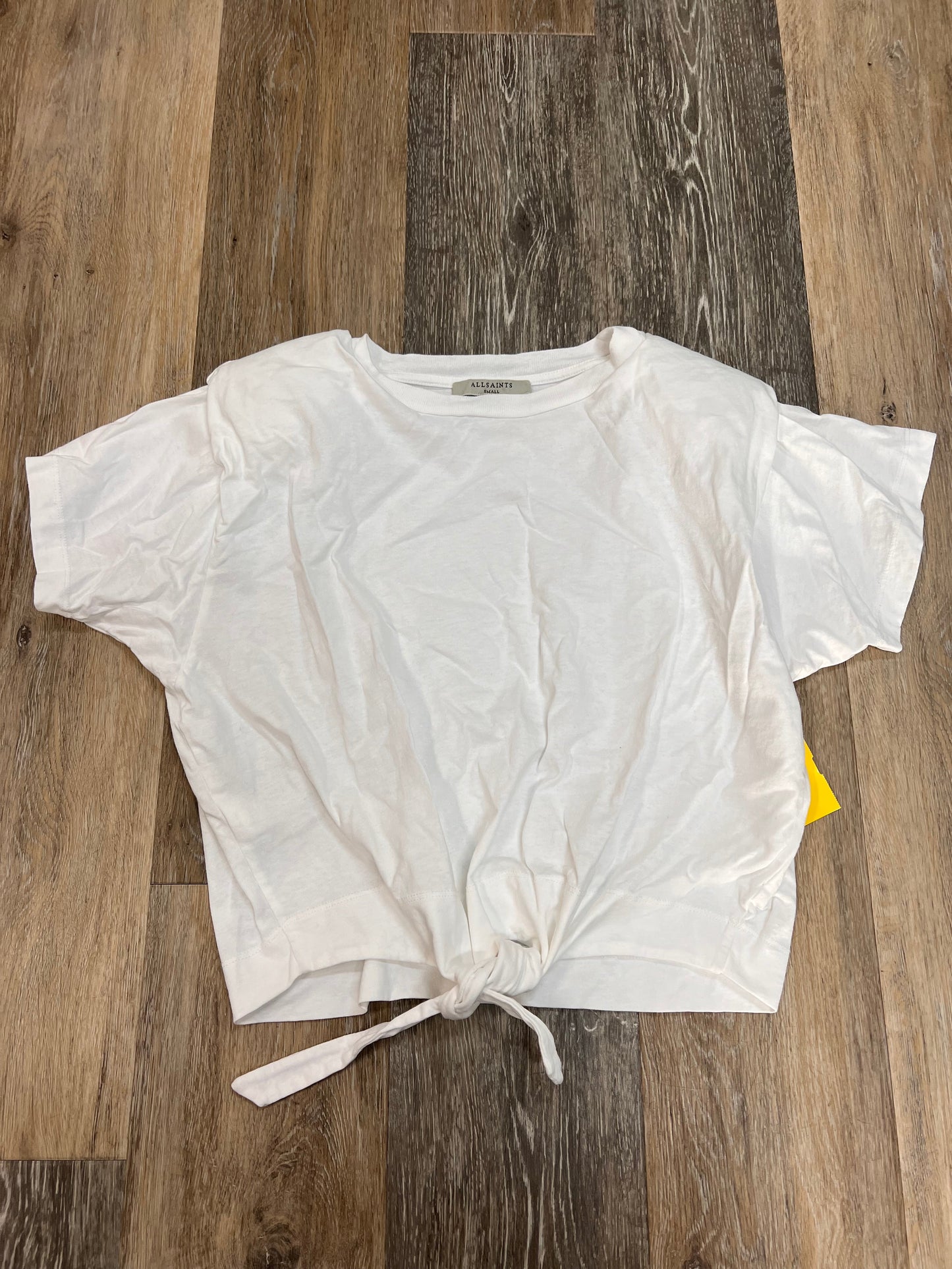 Top Short Sleeve By All Saints In White, Size: S