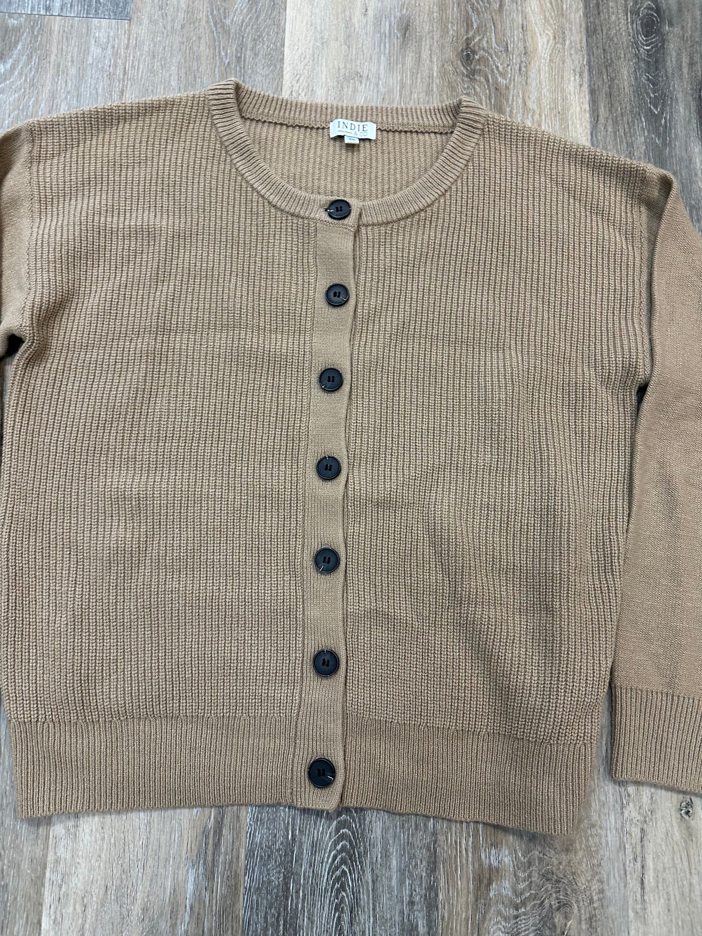 Sweater Cardigan By Indie & Co. In Brown, Size: Xl