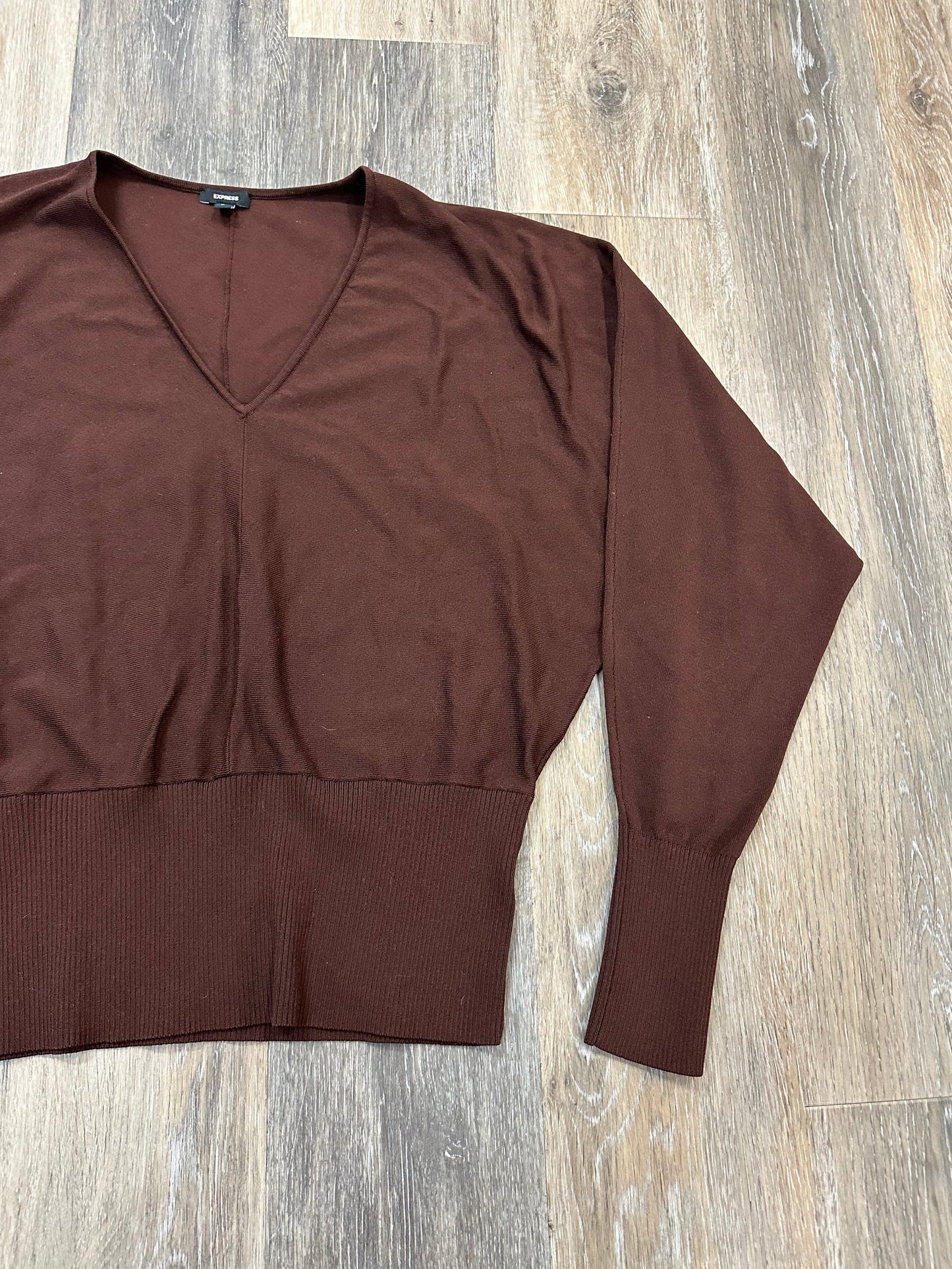 Sweater By Express In Brown, Size: M