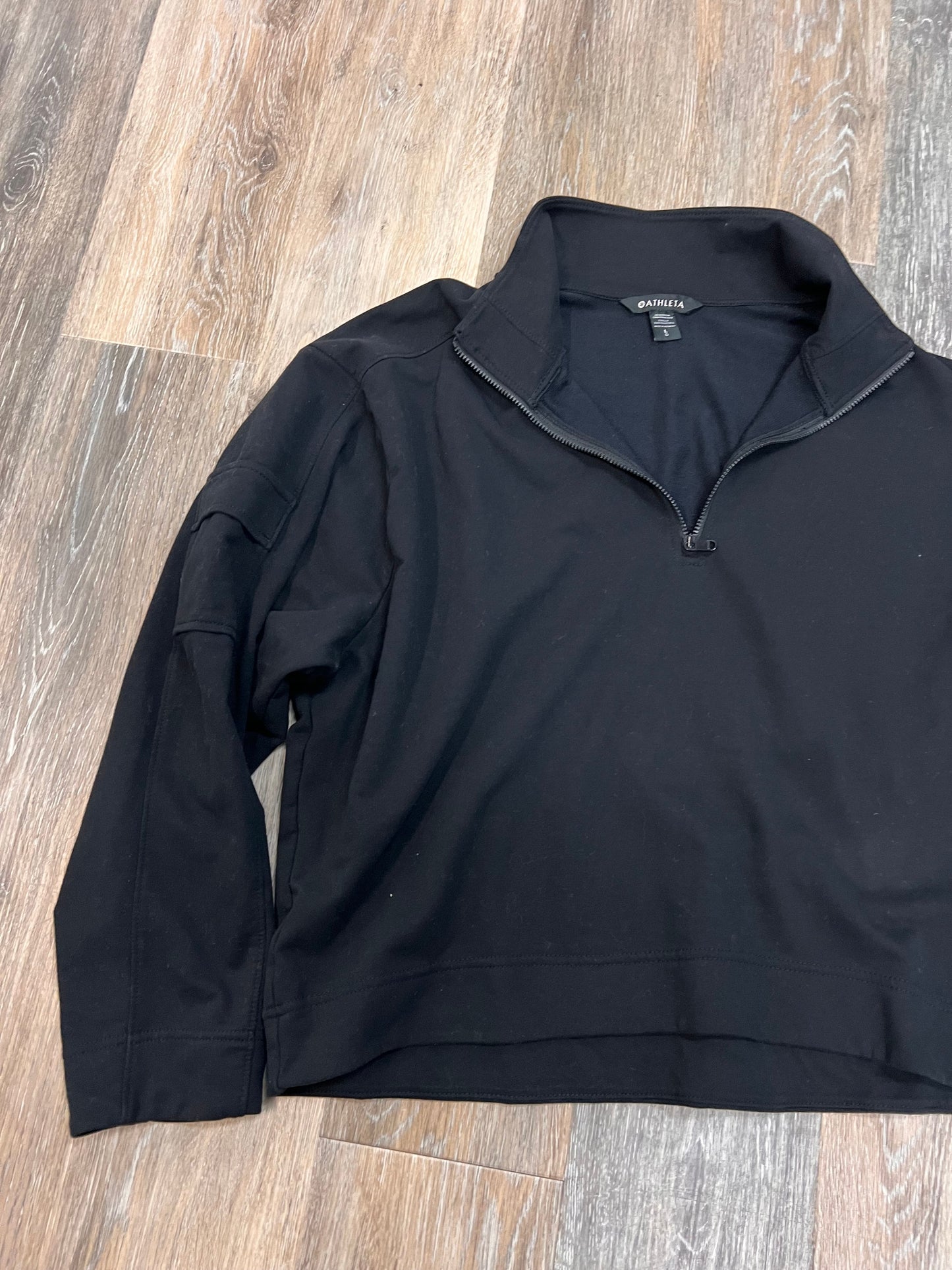 Sweatshirt Collar By Athleta In Black, Size: L