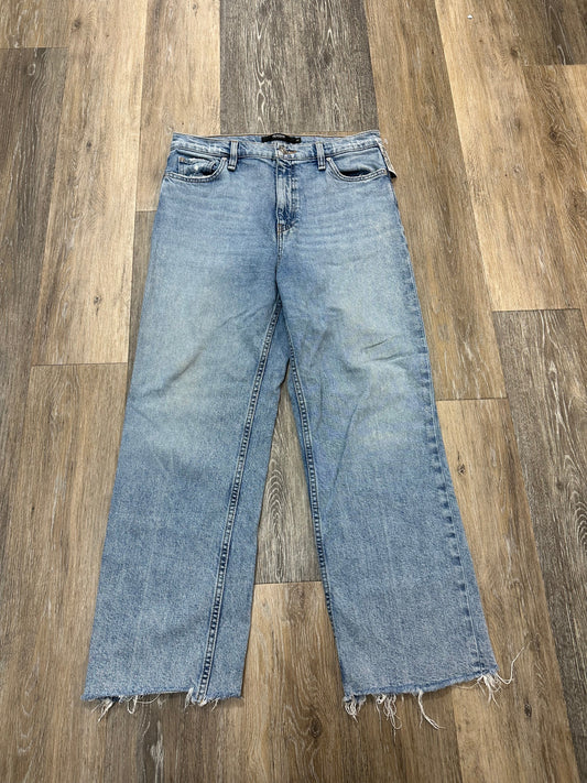 Jeans Straight By Hudson In Blue Denim, Size: 8