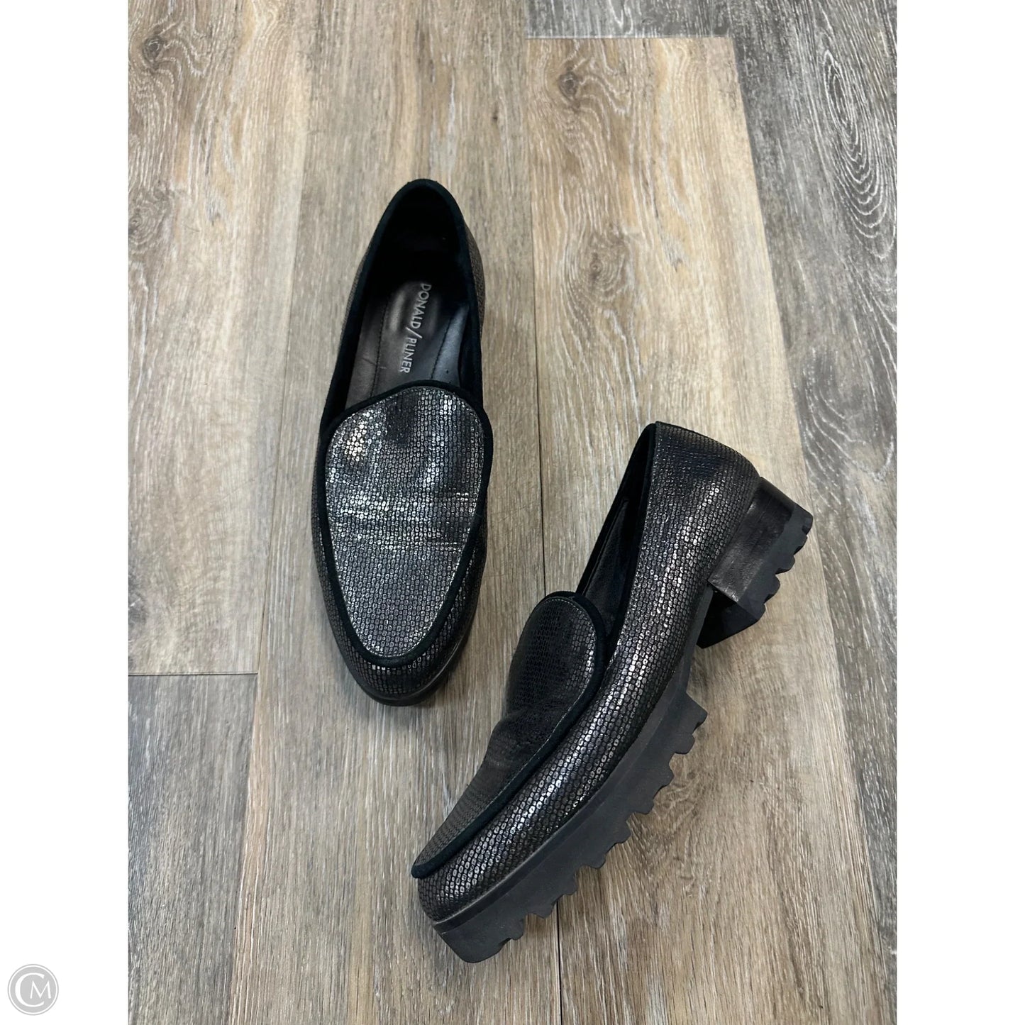 Shoes Heels Block By Donald Pliner In Silver, Size: 8