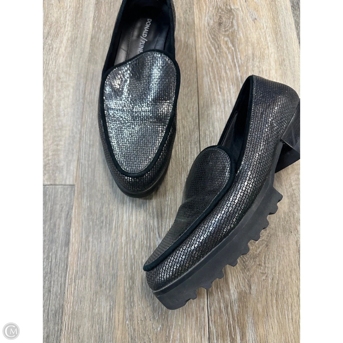 Shoes Heels Block By Donald Pliner In Silver, Size: 8