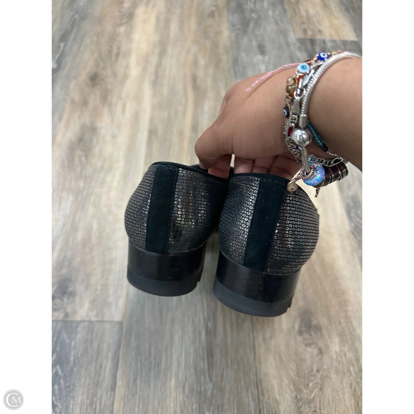 Shoes Heels Block By Donald Pliner In Silver, Size: 8