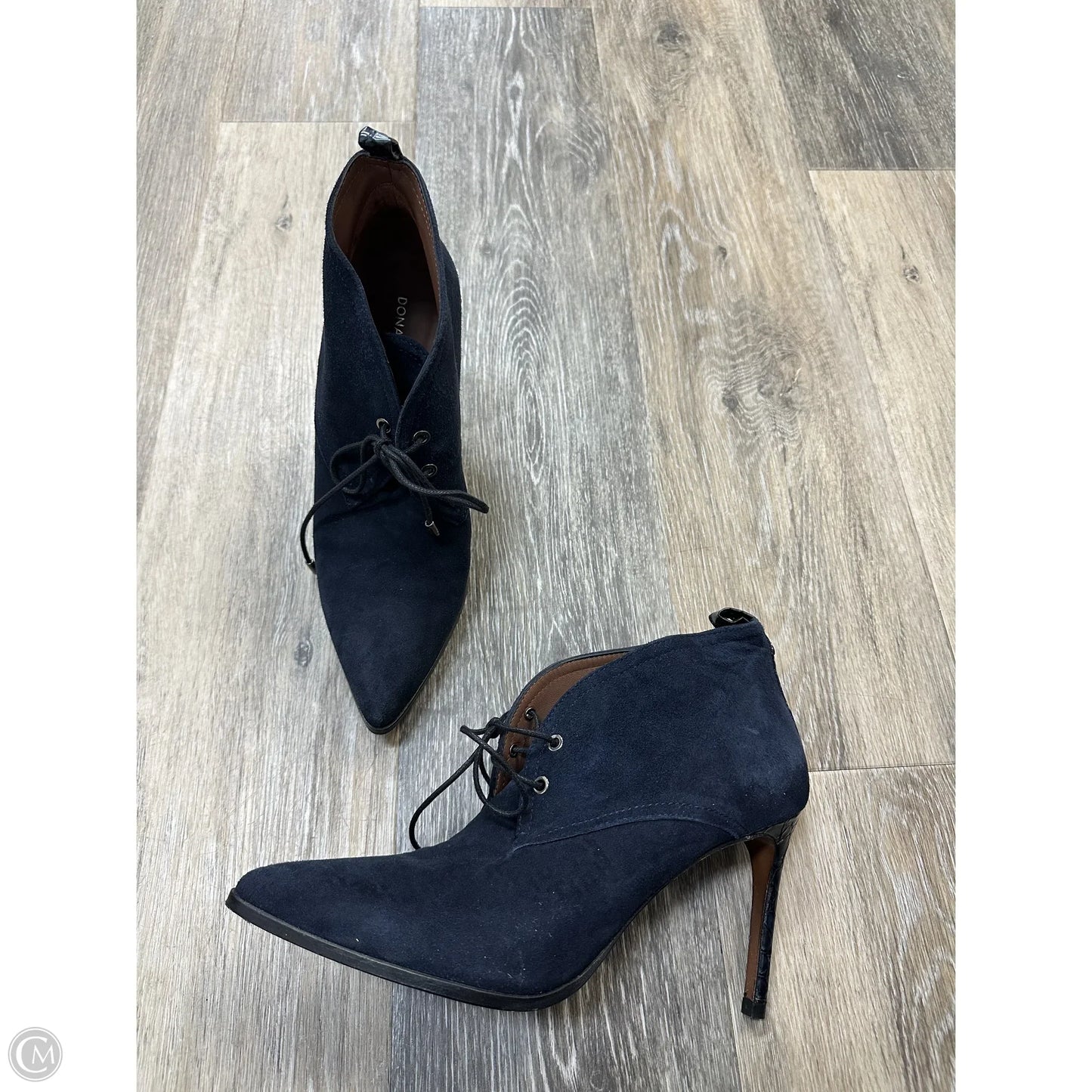 Boots Ankle Heels By Donald Pliner In Navy, Size: 7.5