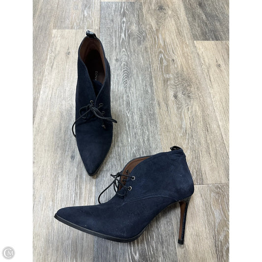 Boots Ankle Heels By Donald Pliner In Navy, Size: 7.5