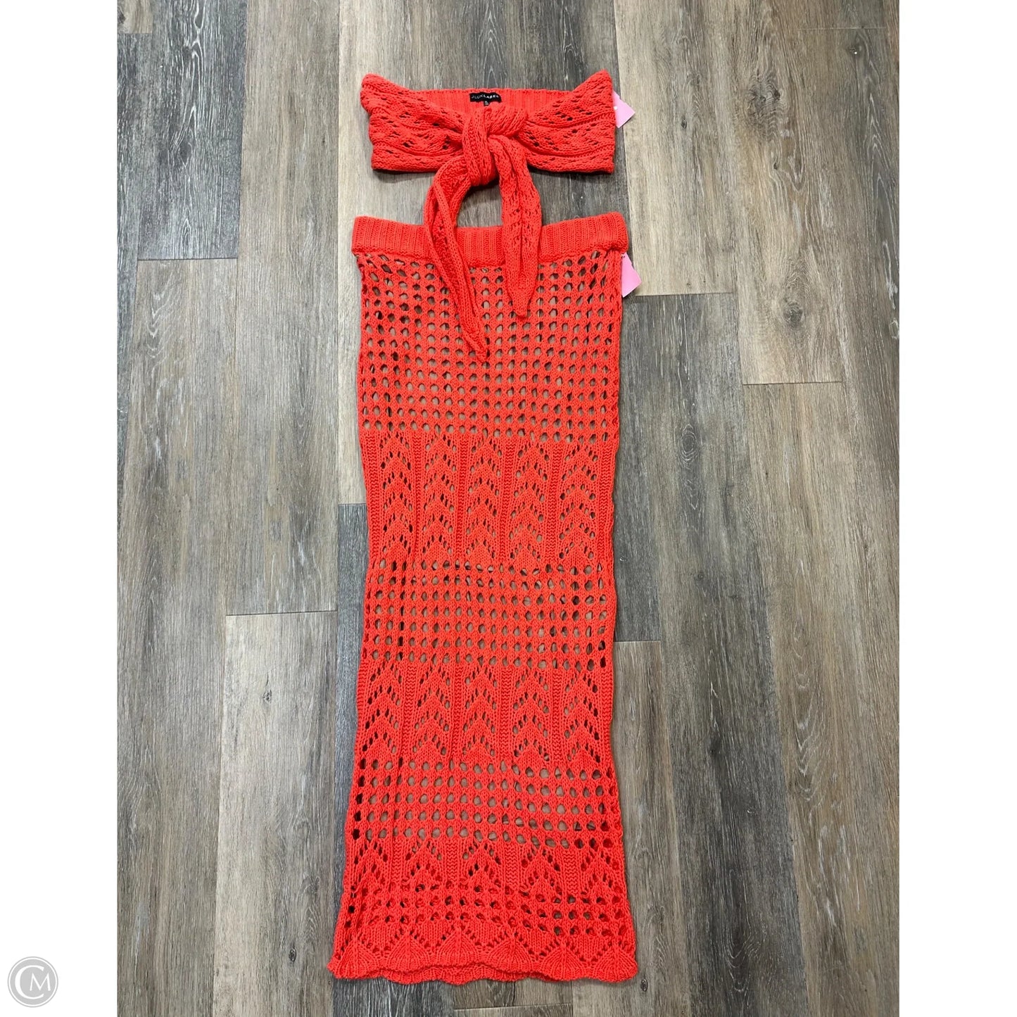 Skirt Set 2pc By Jlux Label In Orange, Size: Xl