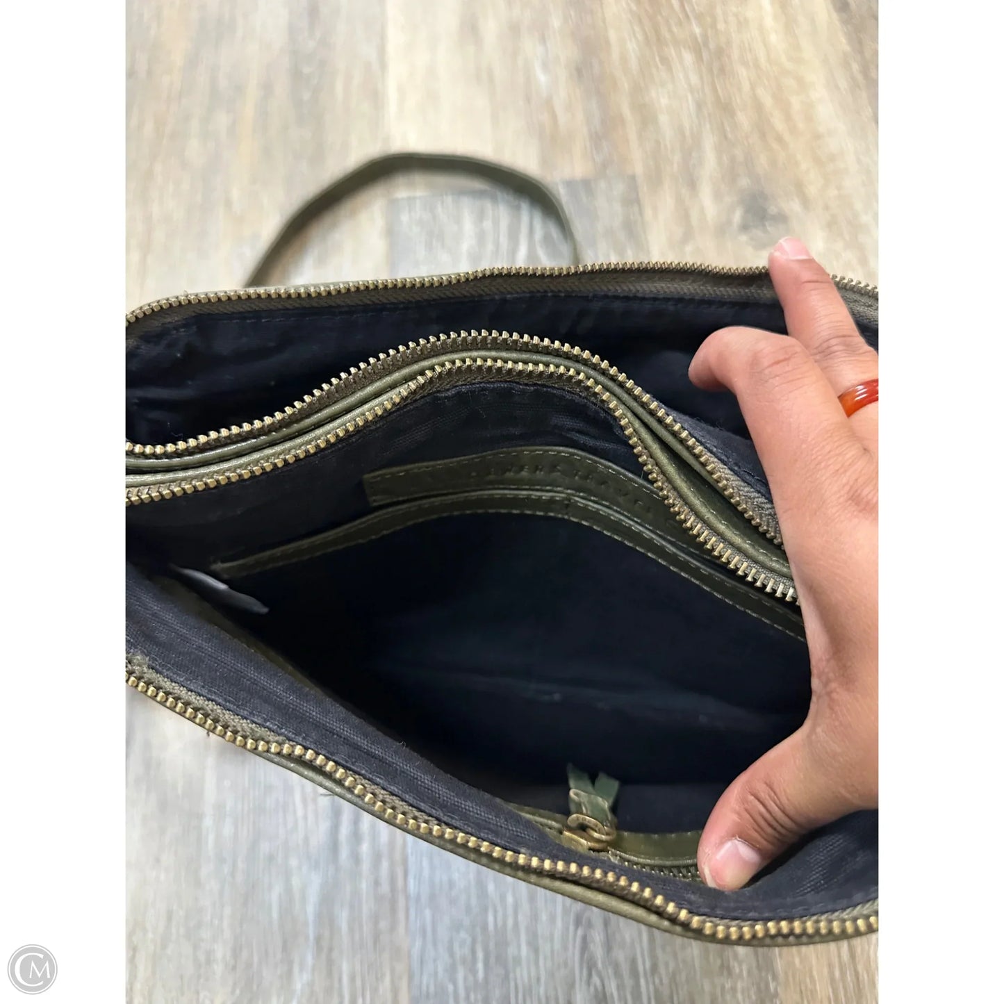 Crossbody Leather By Wanderers, Size: Medium