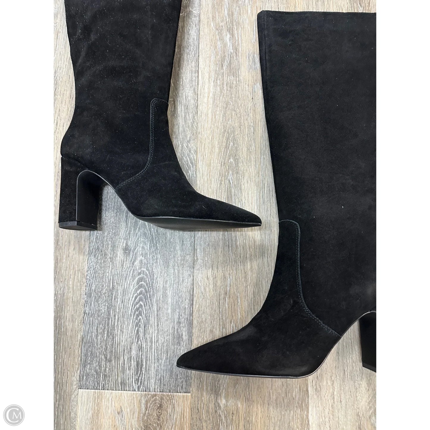 Boots Knee Heels By Steve Madden In Black, Size: 10