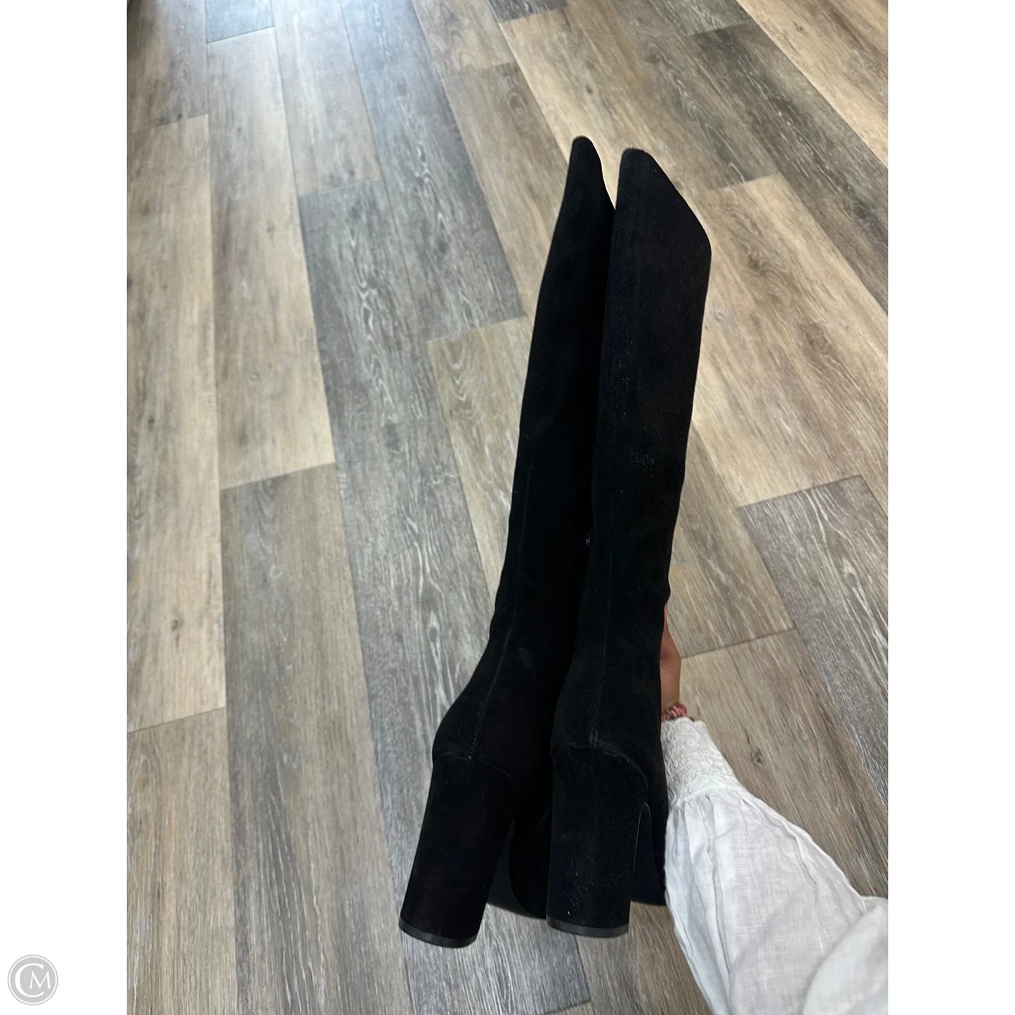 Boots Knee Heels By Steve Madden In Black, Size: 10