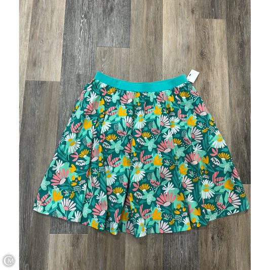 Skirt Midi By Wild Flowers In Blue, Size: Xlarge