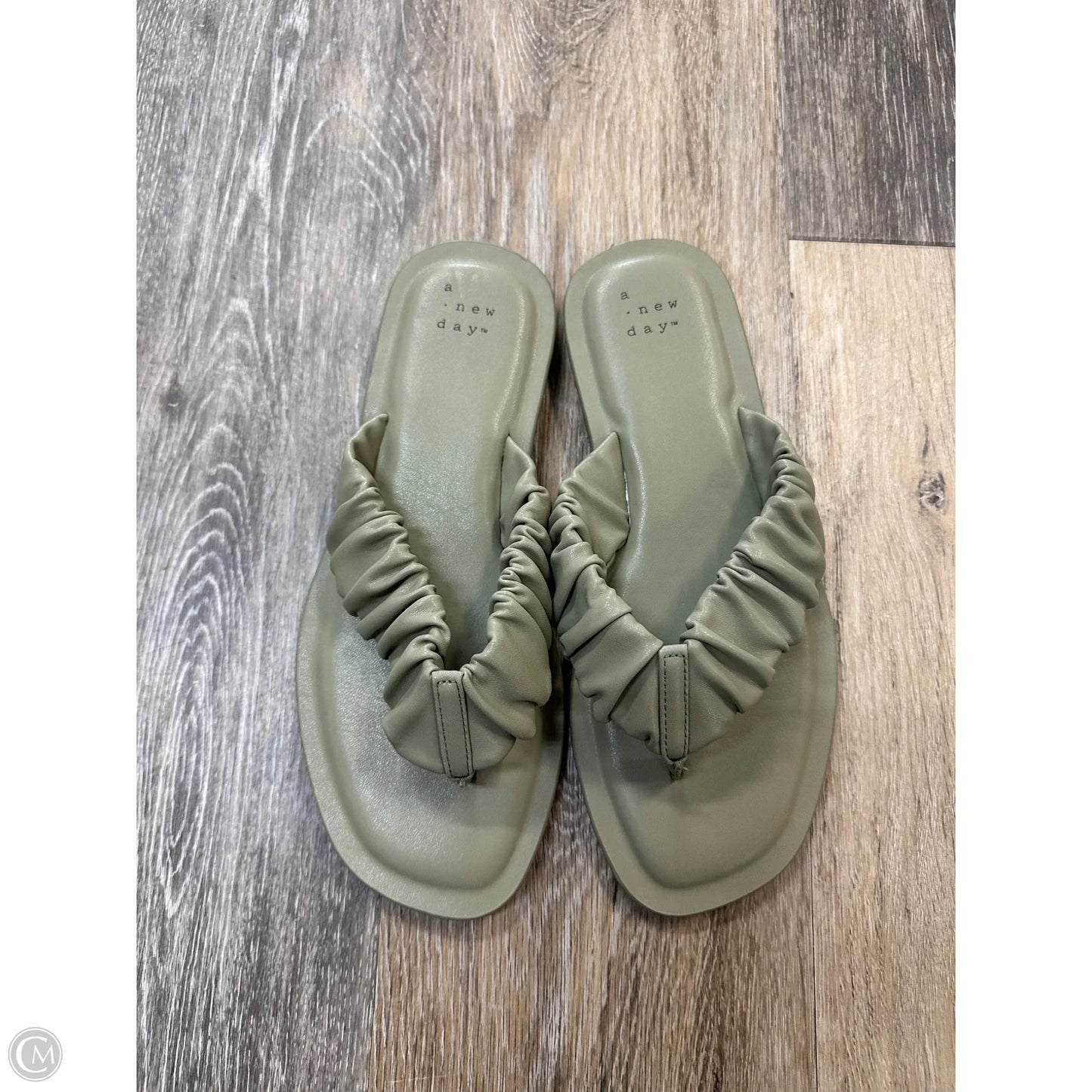 Sandals Flats By A New Day In Green, Size: 7