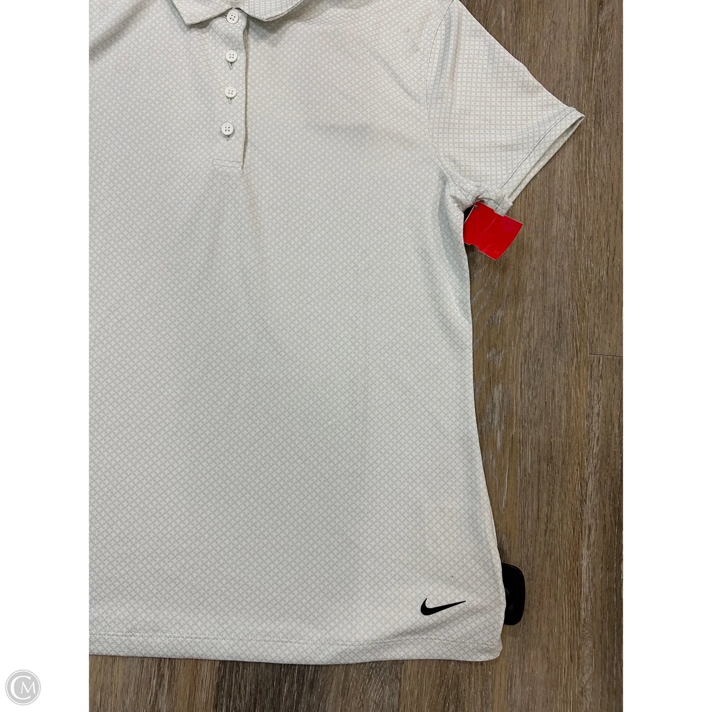 Athletic Tank Top By Nike Apparel In Cream, Size: M