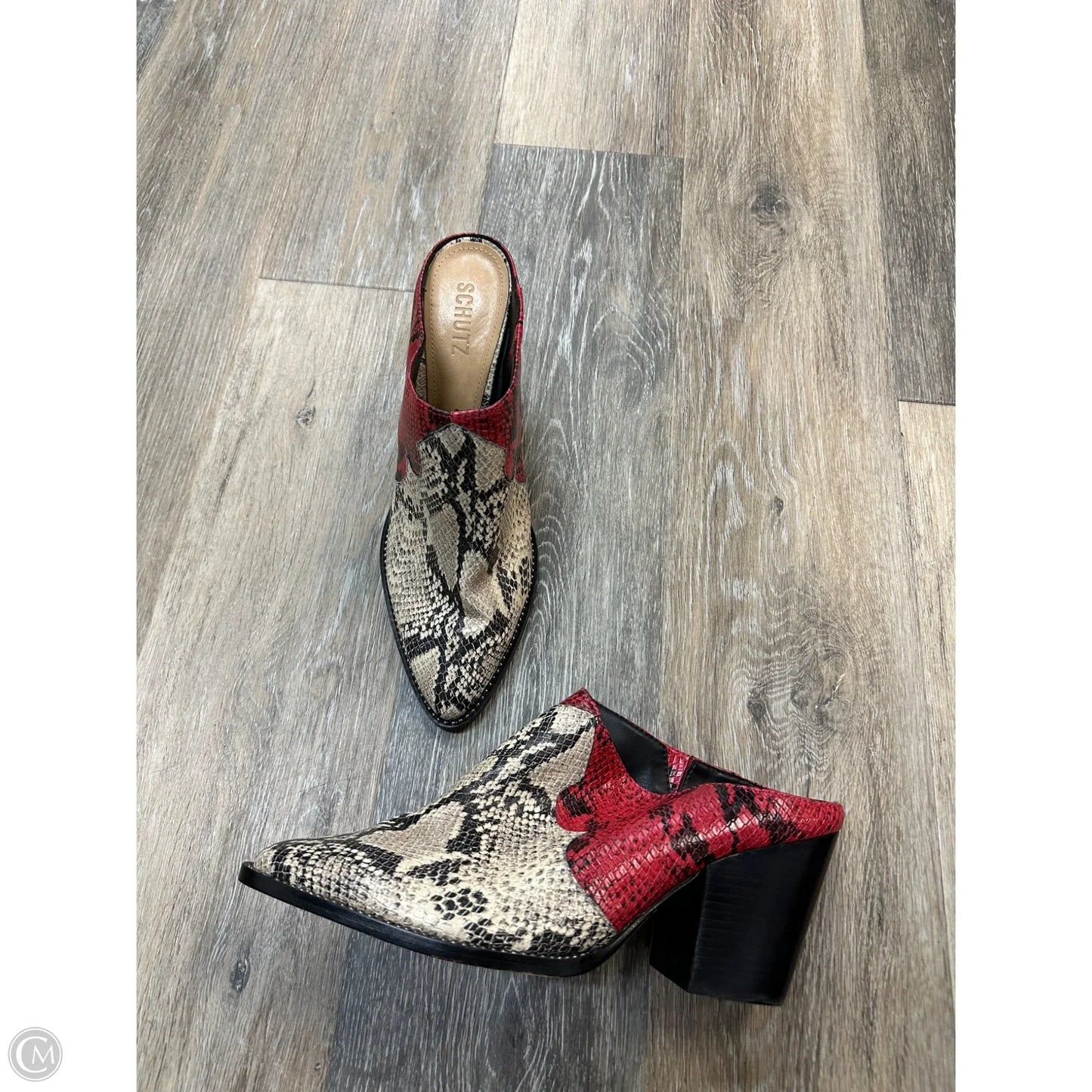 Shoes Heels Block By Schutz In Red, Size: 11