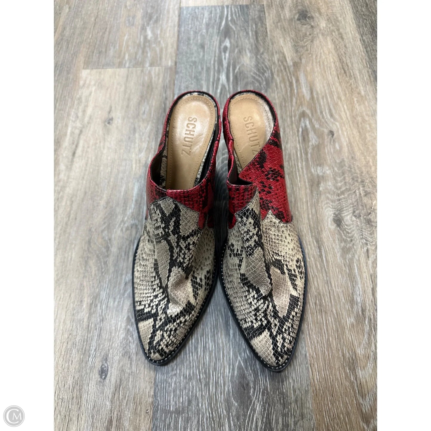 Shoes Heels Block By Schutz In Red, Size: 11