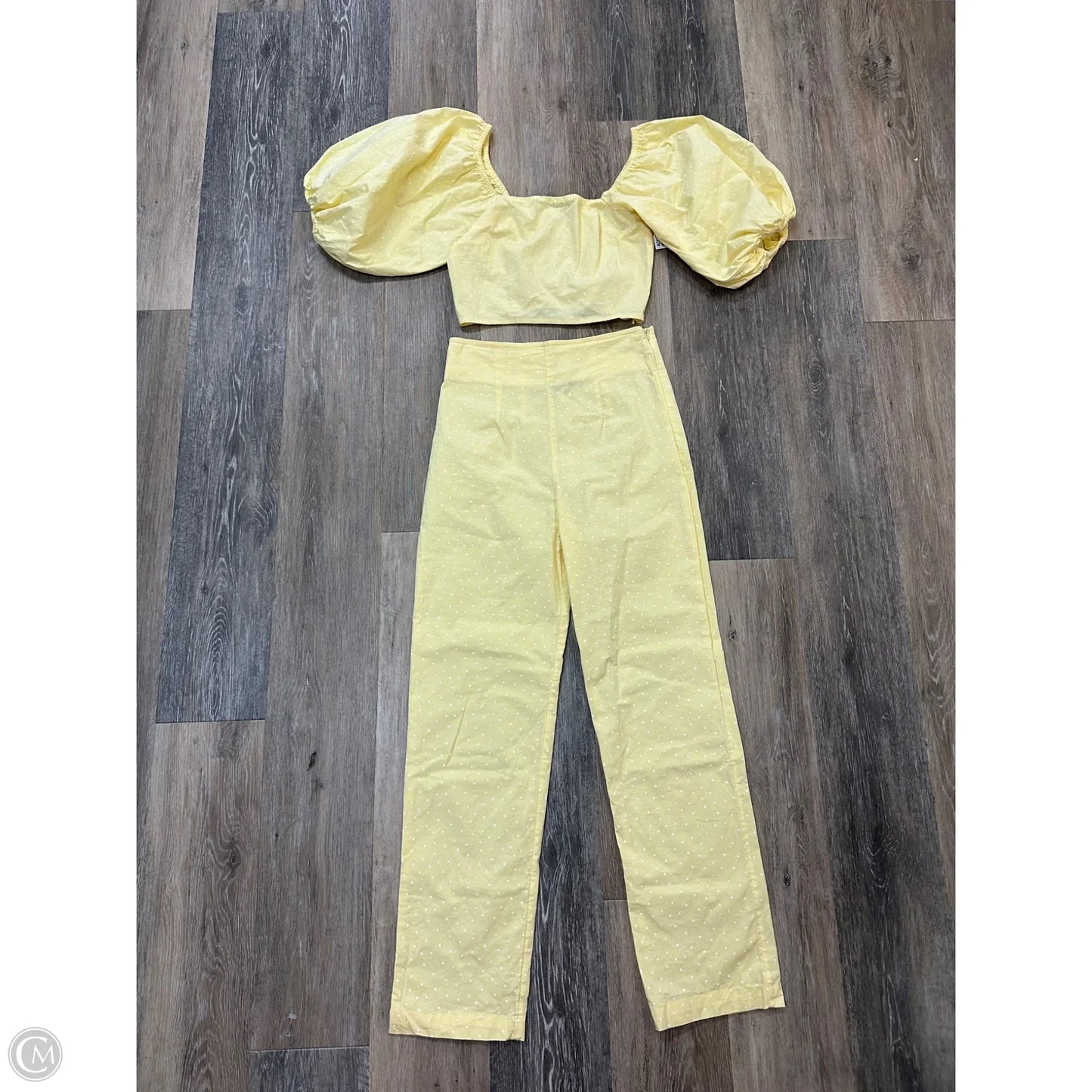 Pants Set 2pc By Billabong In Yellow, Size: S