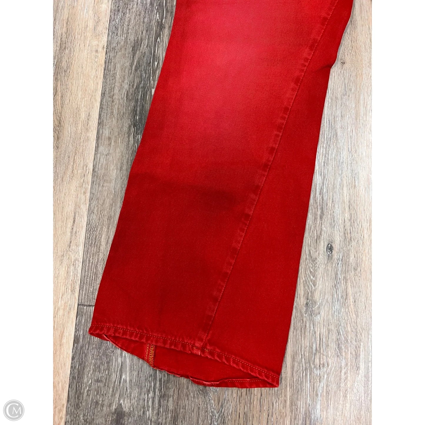 Jeans Boot Cut By We The Free In Red Denim, Size: 14
