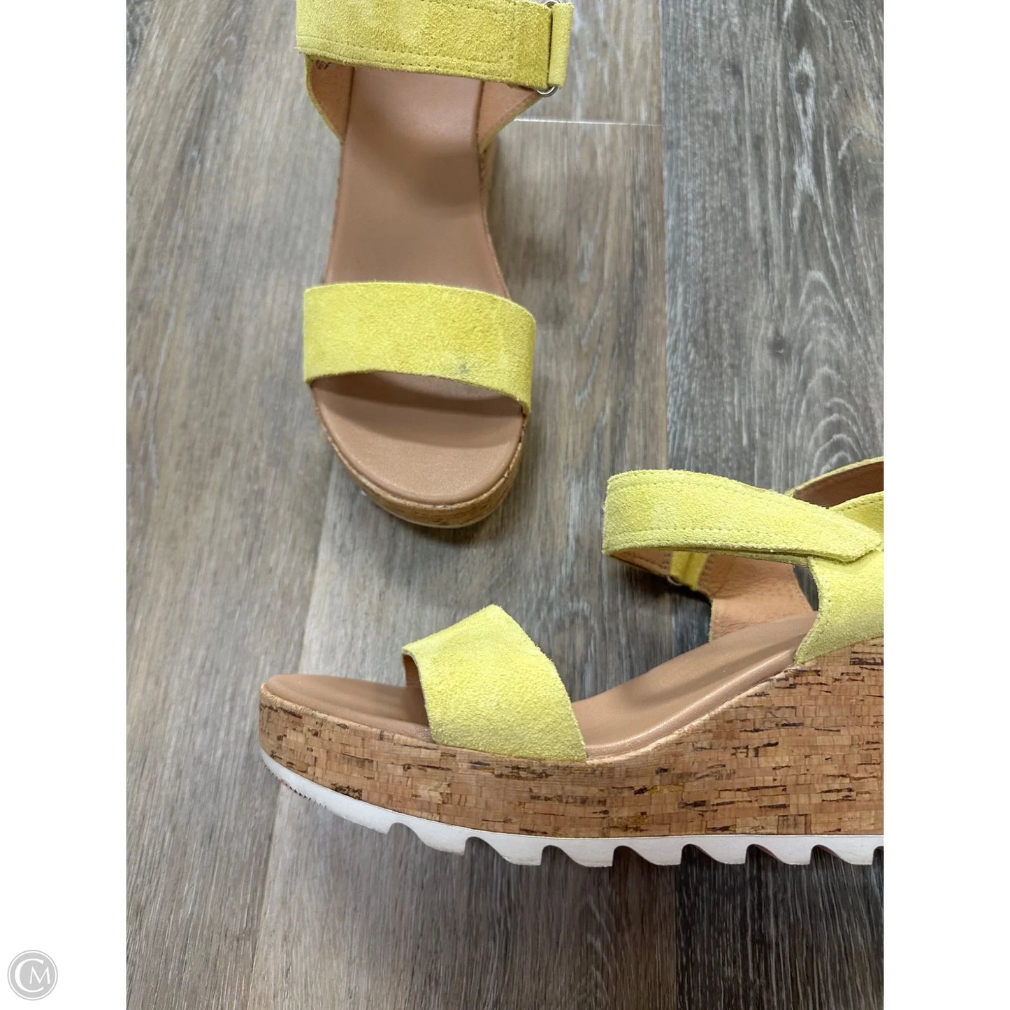Sandals Heels Platform By Sorel In Yellow, Size: 10