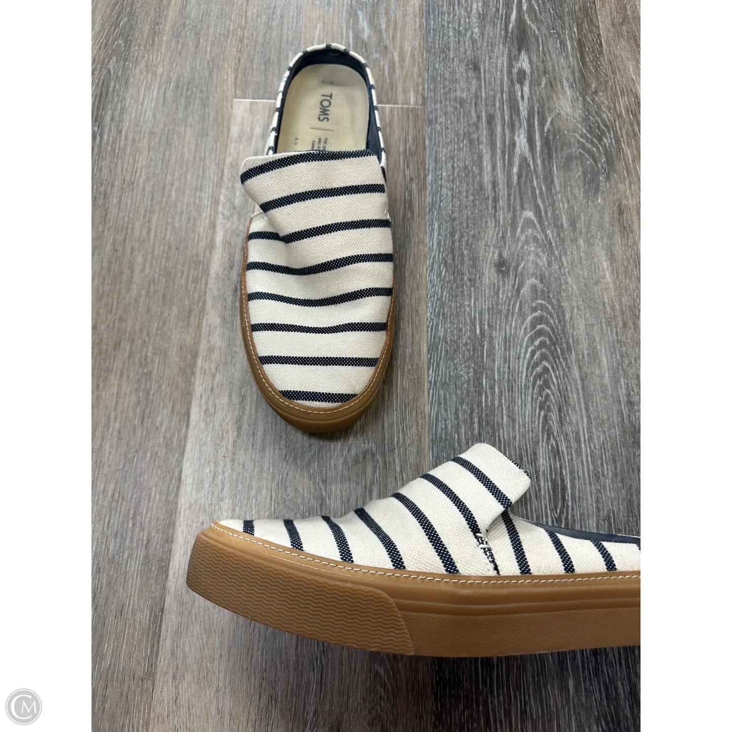 Shoes Flats By Toms In Striped Pattern, Size: 10