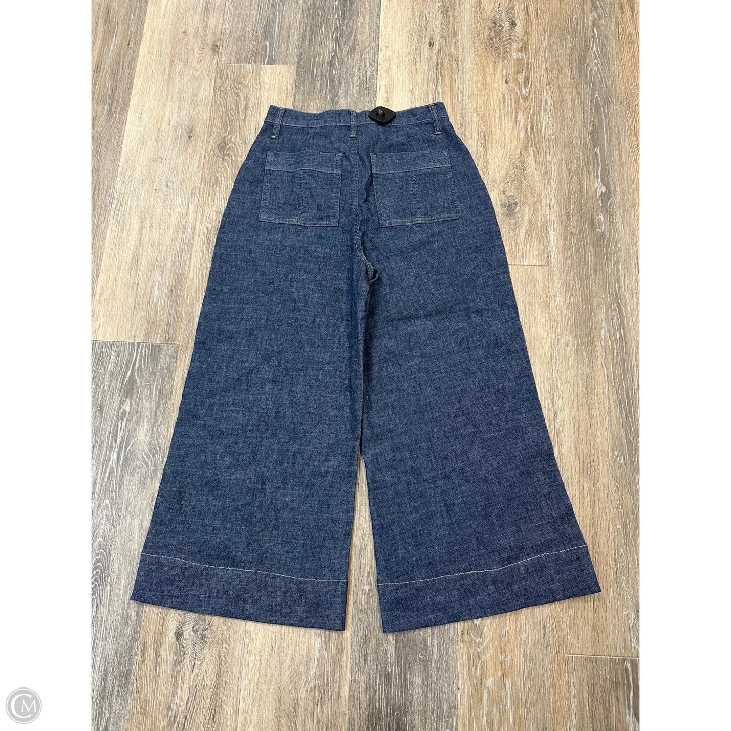 Pants Cropped By Evereve In Blue Denim, Size: 4