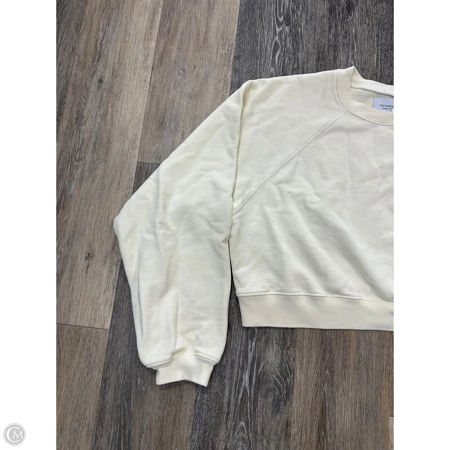 -Sweatshirt Crewneck By Sixthreeseven In Cream, Size: S
