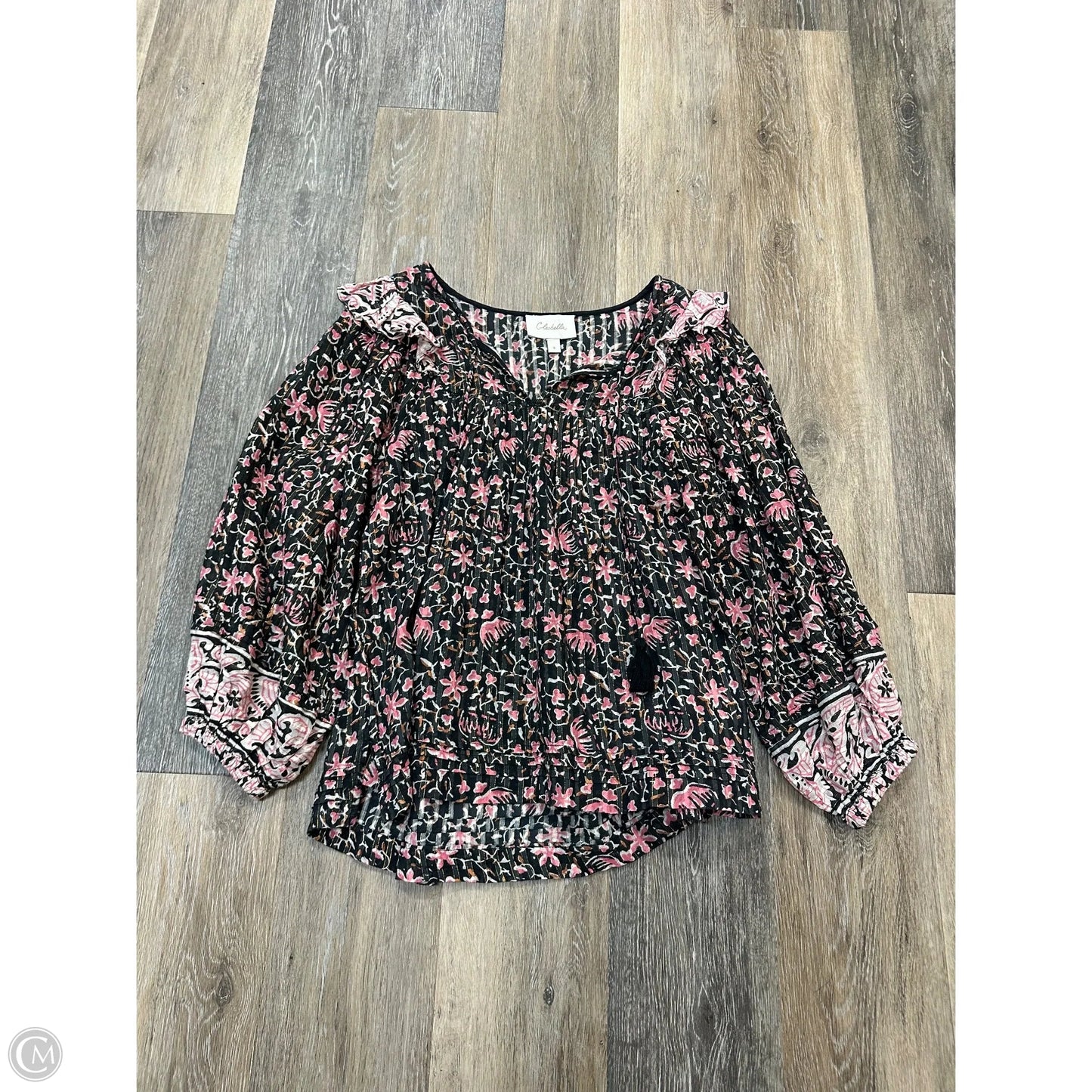 Blouse Long Sleeve By Cleobella In Floral Print, Size: S