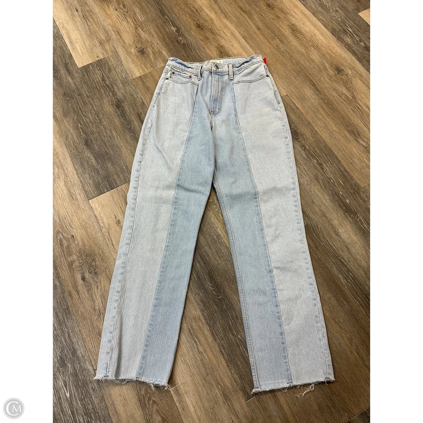 Jeans Straight By Abercrombie And Fitch In Blue Denim, Size: 6