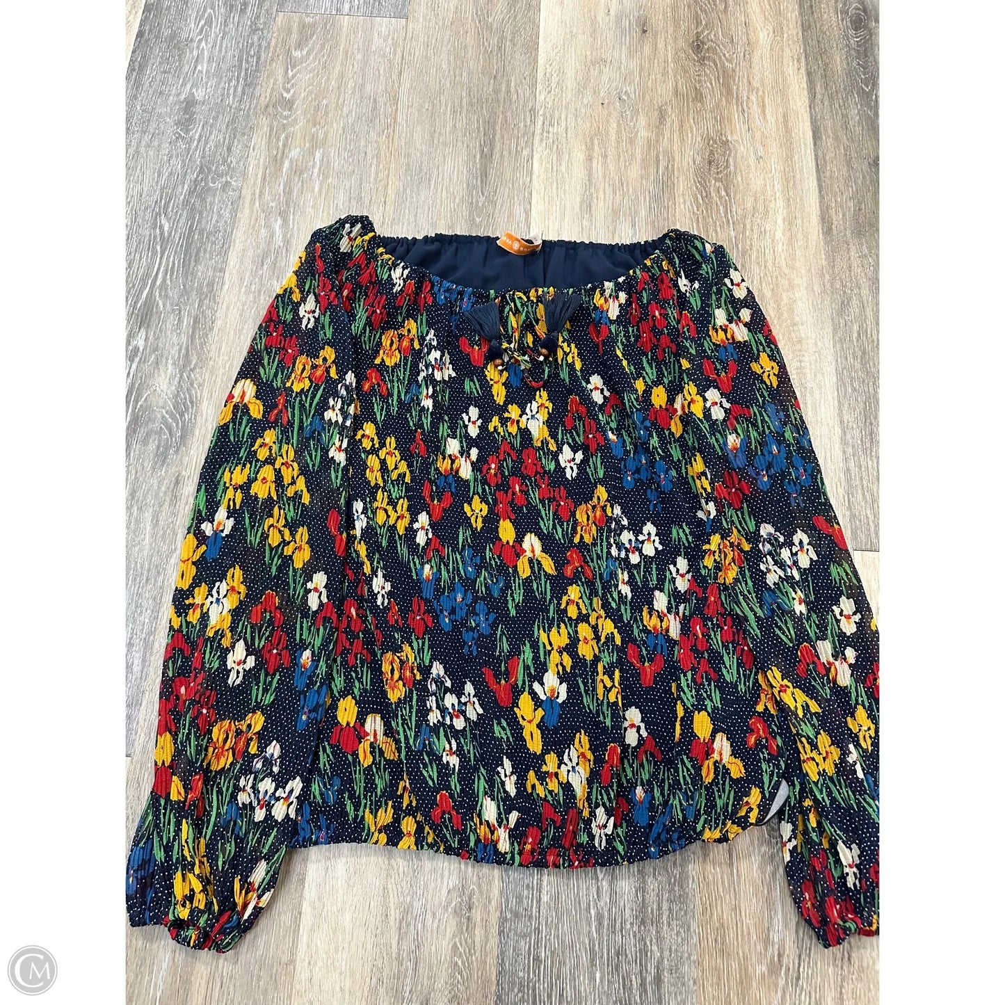 Blouse Designer By Tory Burch In Floral Print, Size: Xs