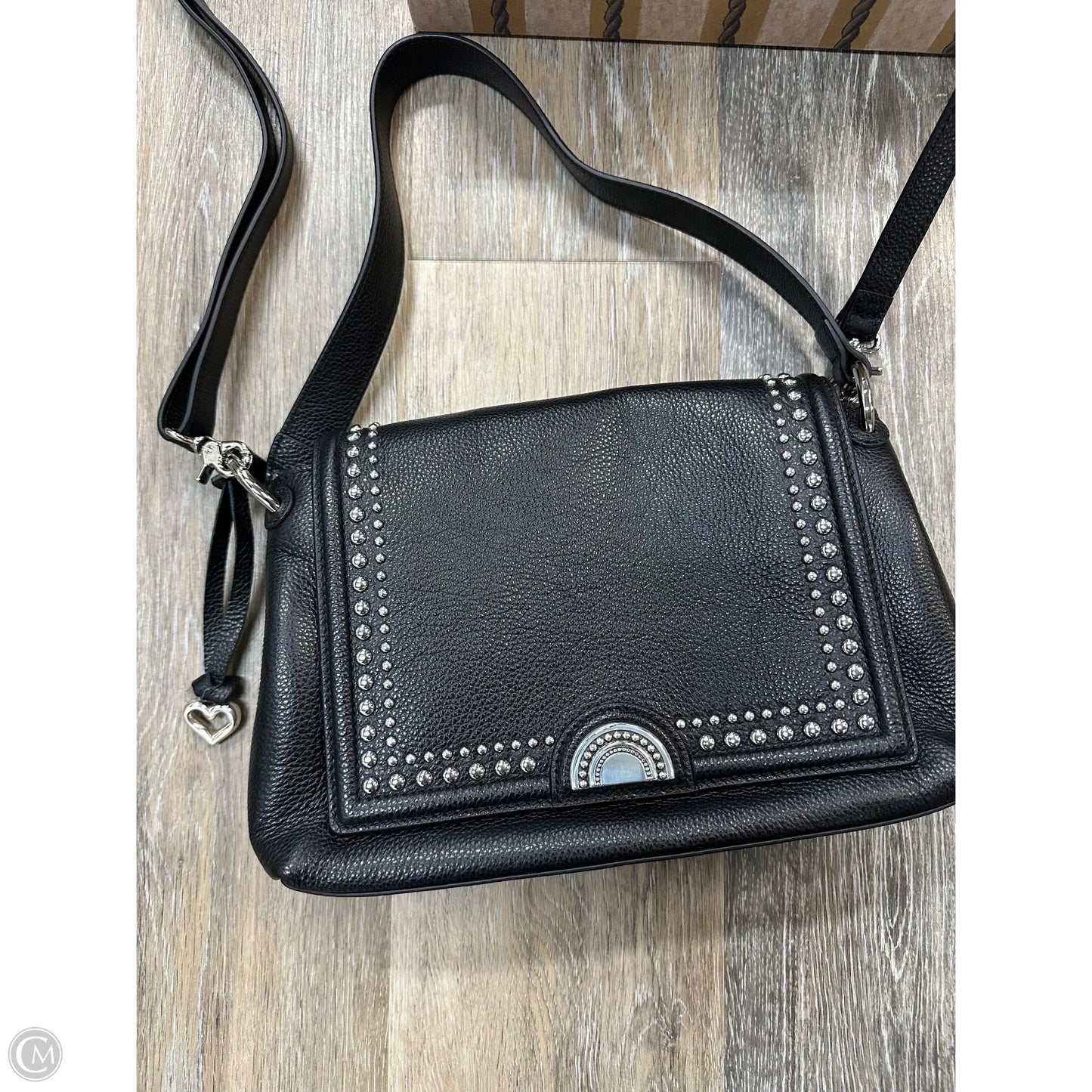 Handbag Leather By Brighton, Size: Medium