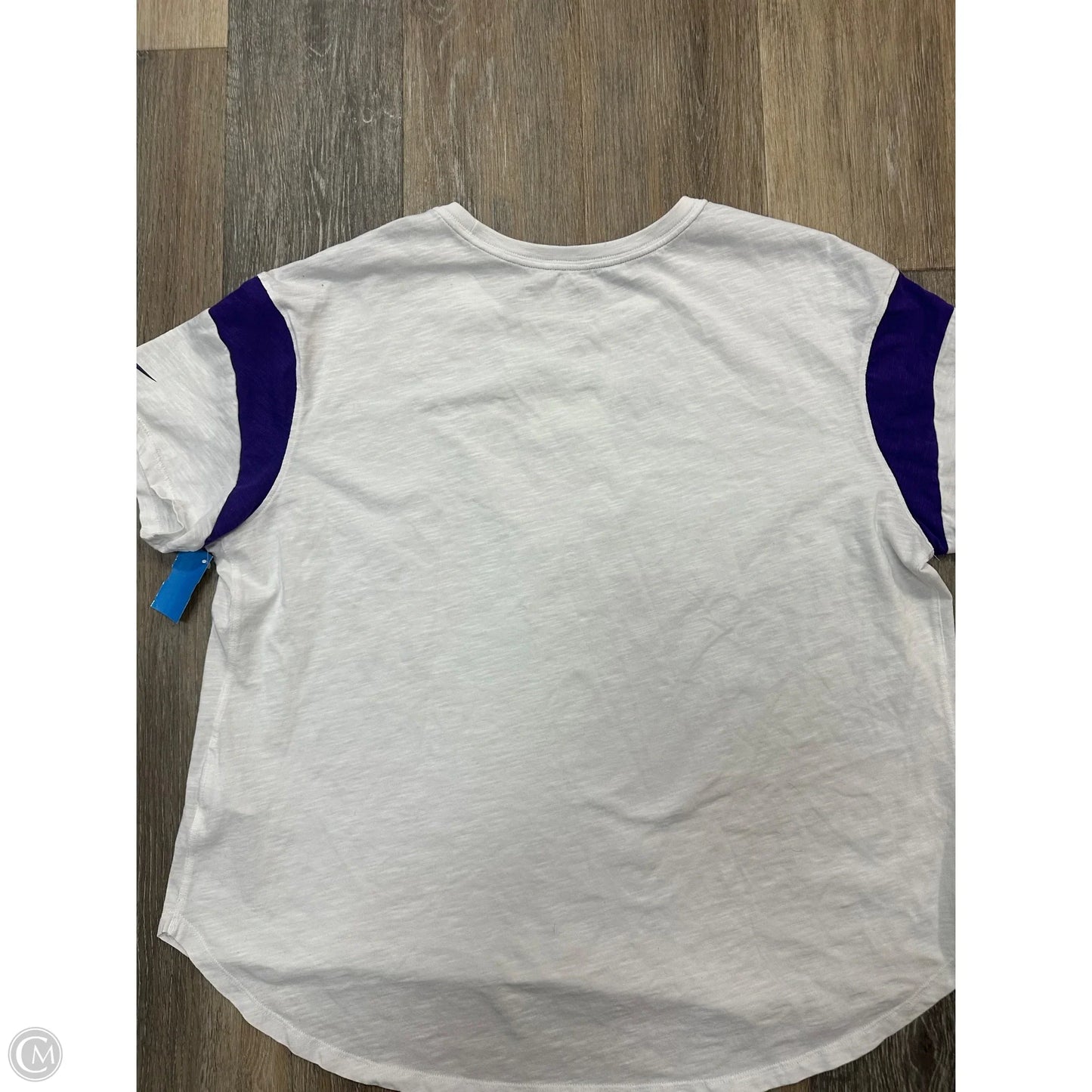 Athletic Top Short Sleeve By Nfl In White, Size: Xxl