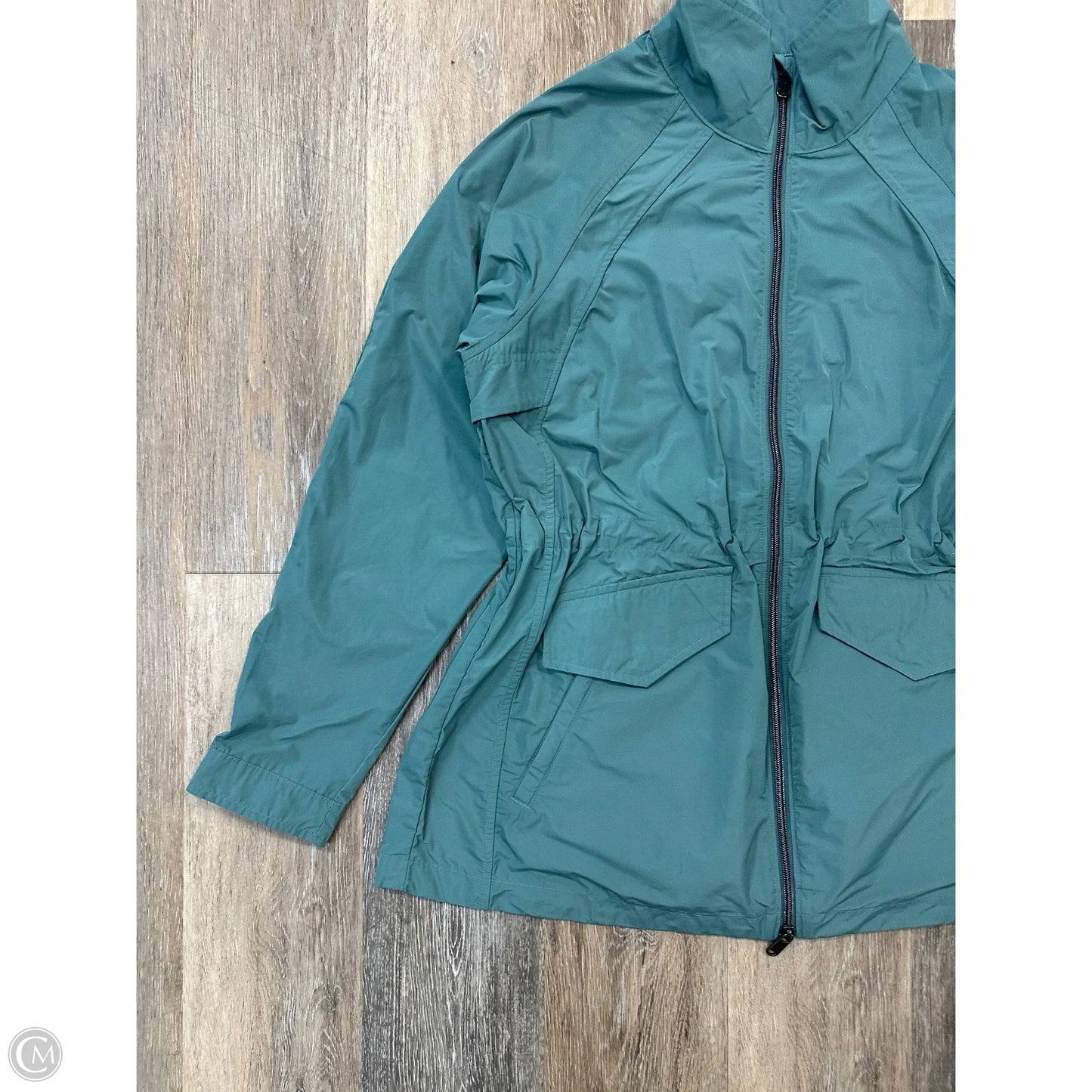 Jacket Windbreaker By Athleta In Blue, Size: M