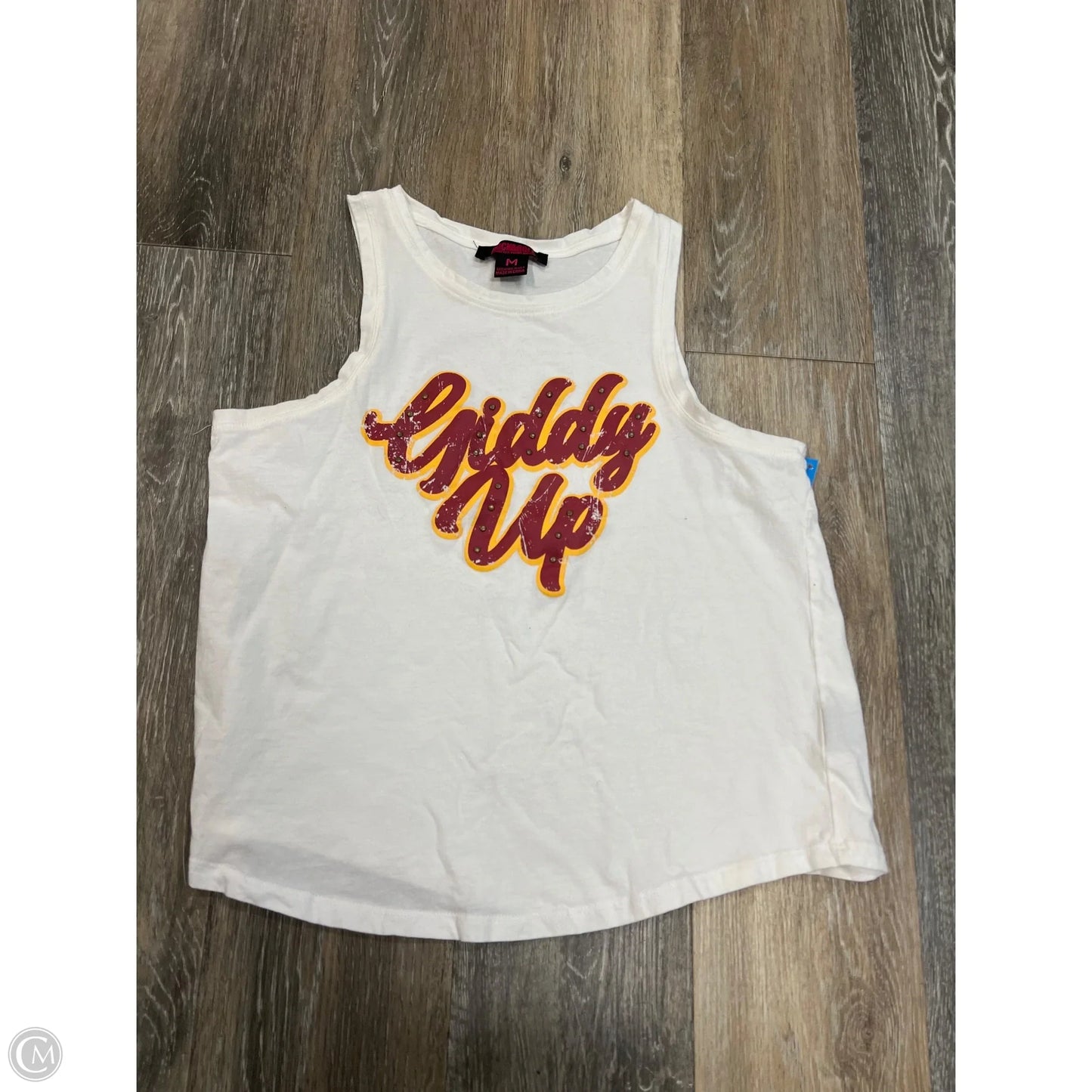 Tank Top By Rock & Roll In White, Size: M