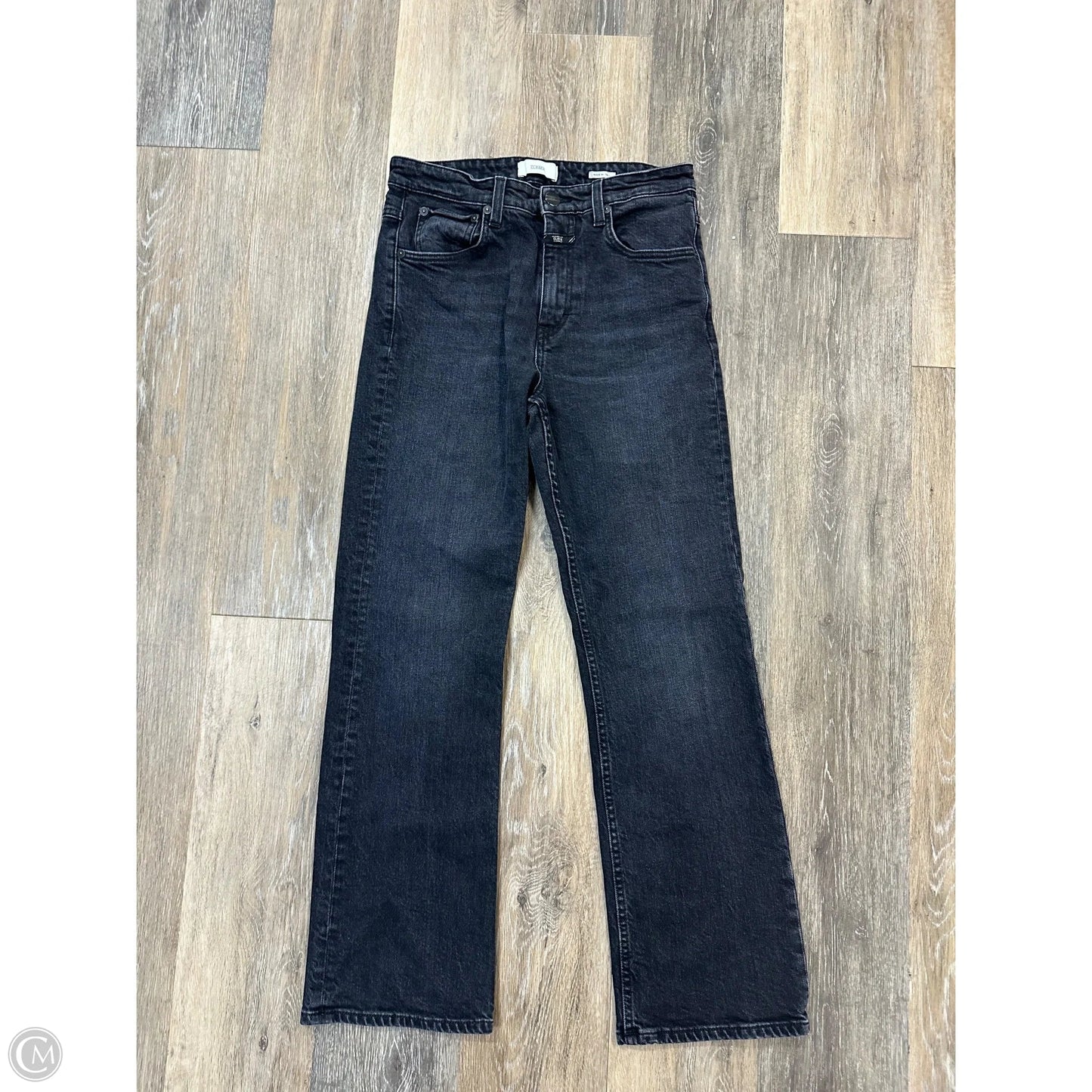 Jeans Straight By Closed In Black Denim, Size: 4