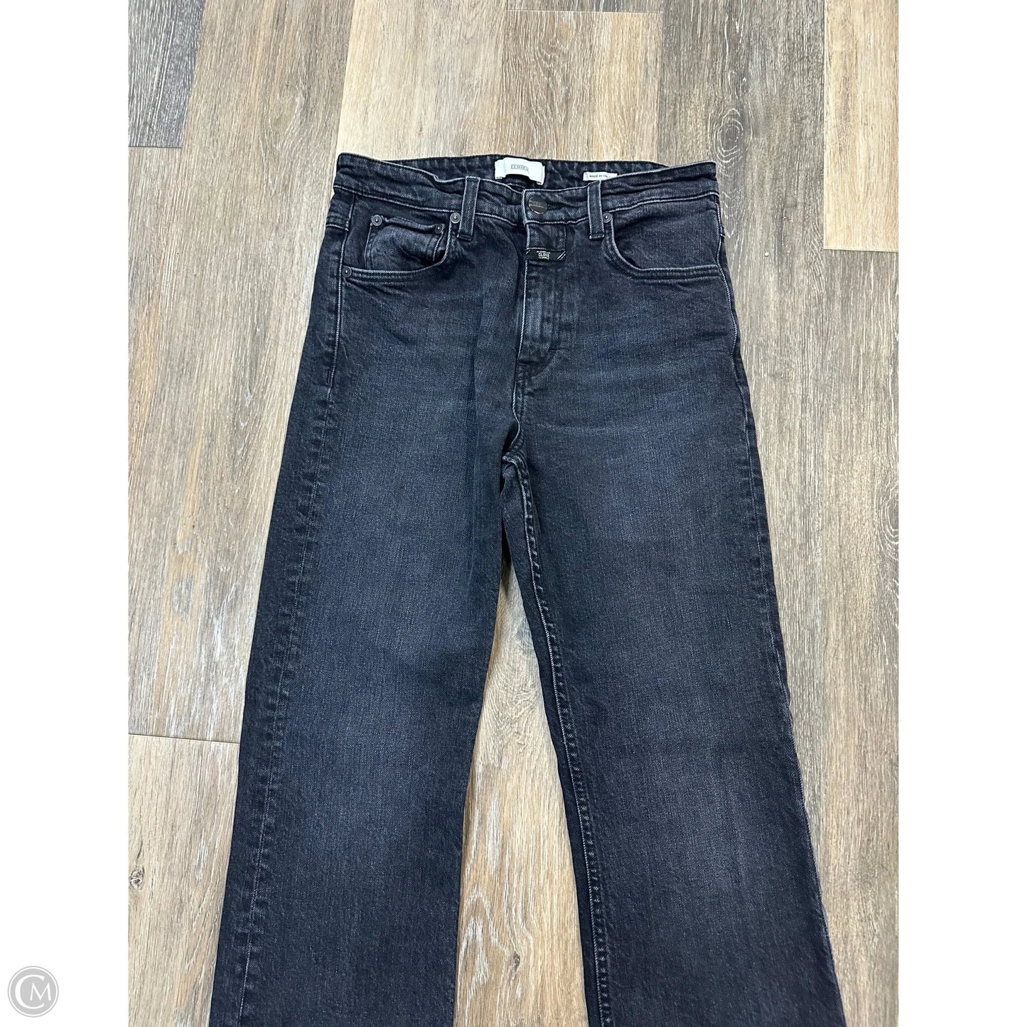 Jeans Straight By Closed In Black Denim, Size: 4