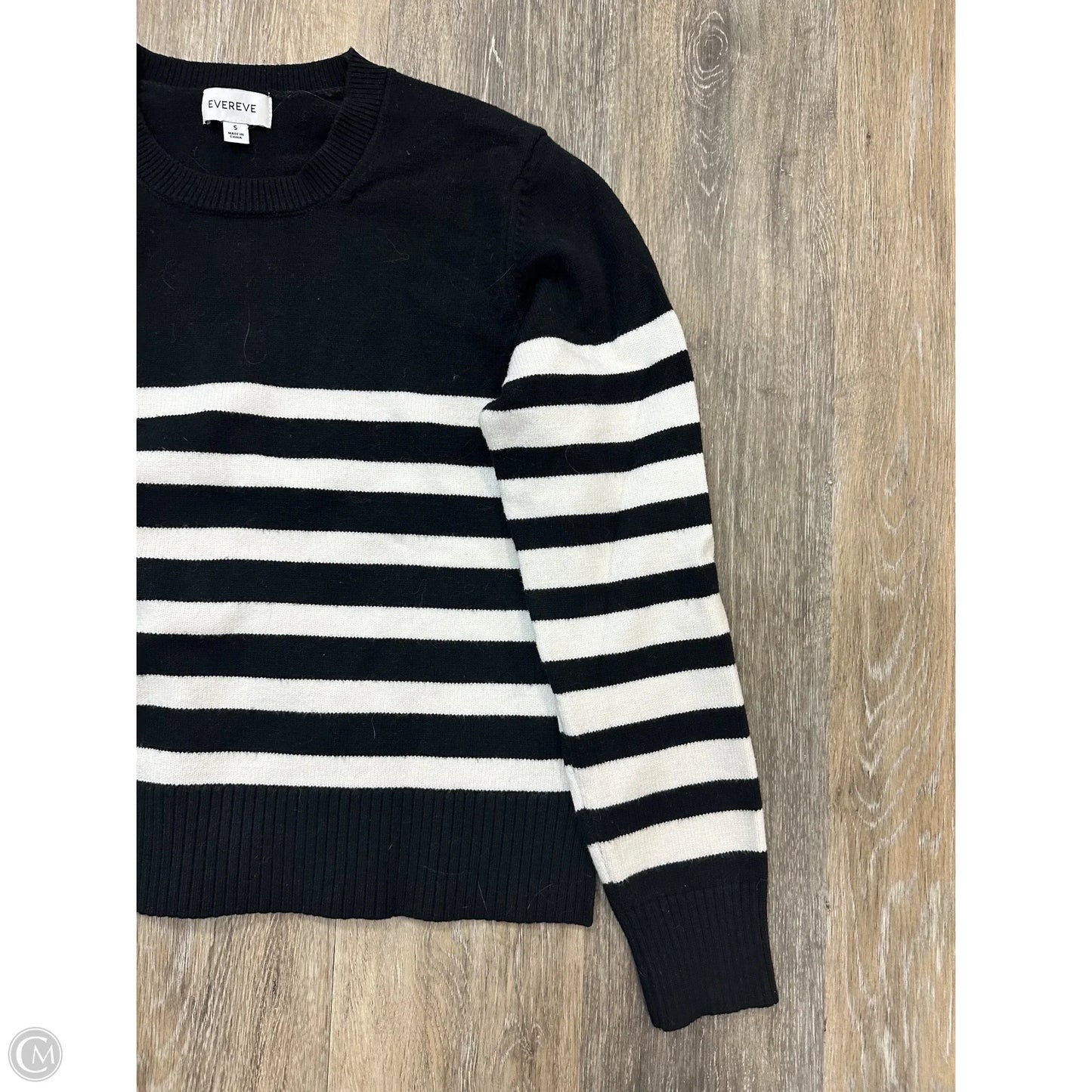 Sweater By Evereve In Striped Pattern, Size: S