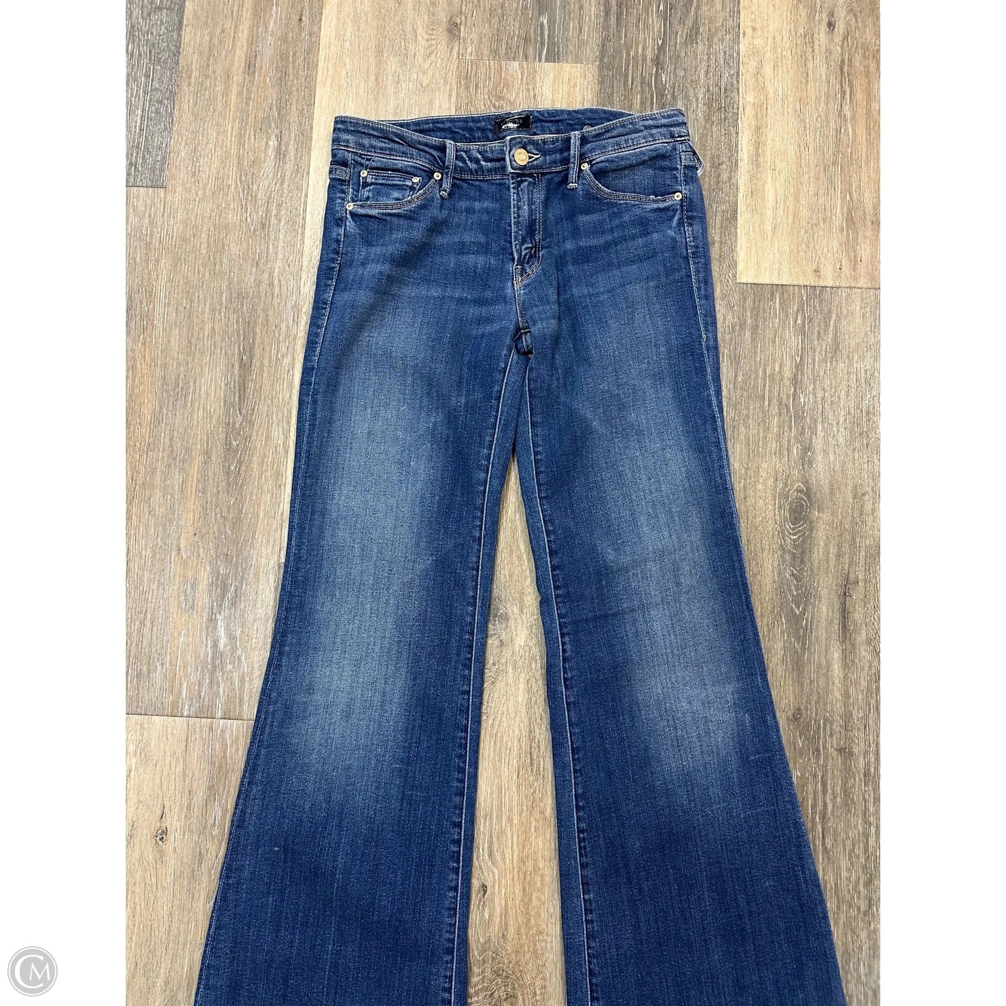 Jeans Wide Leg By Mother In Blue Denim, Size: 6/28